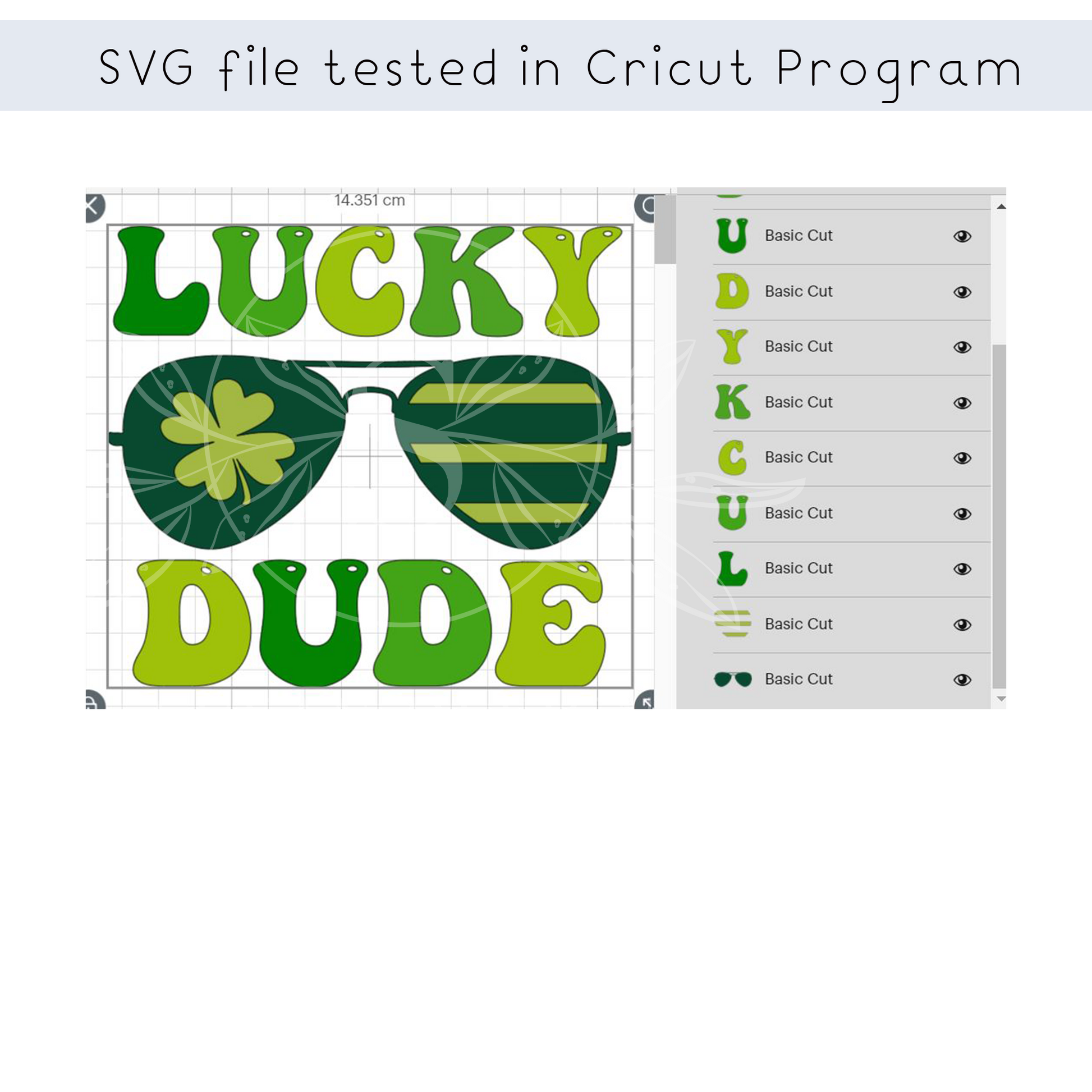 Lucky Dude Sunglasses SVG, St. Patrick Design