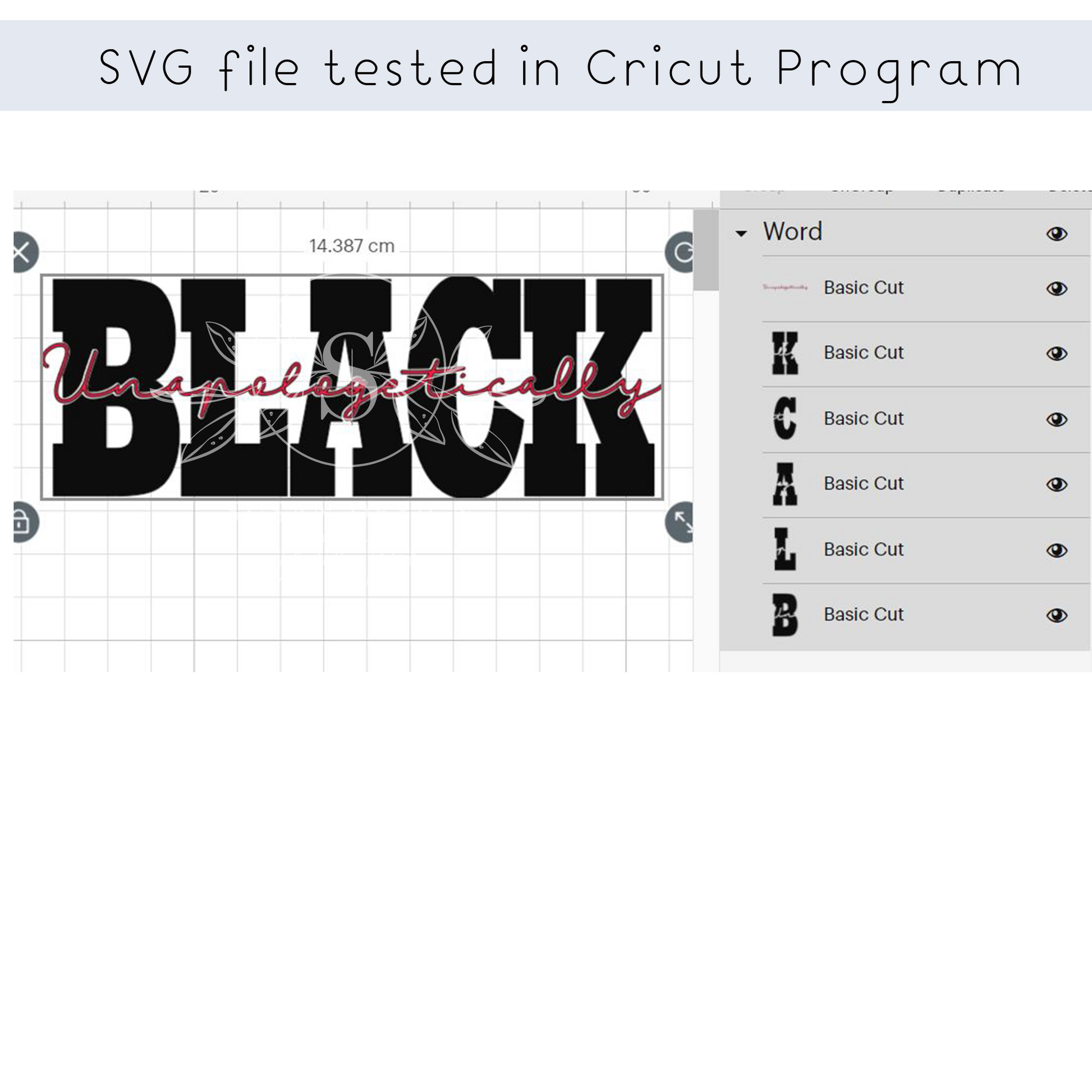 Unapologetically Black SVG Quote file for Cricut