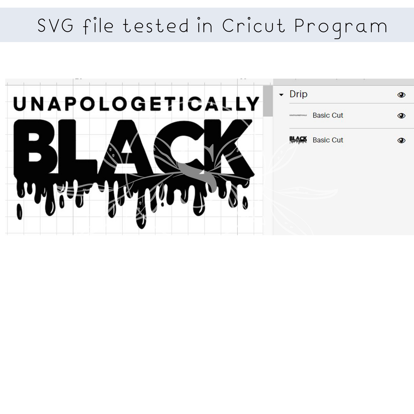 Unapologetically Black Dripping SVG Quote