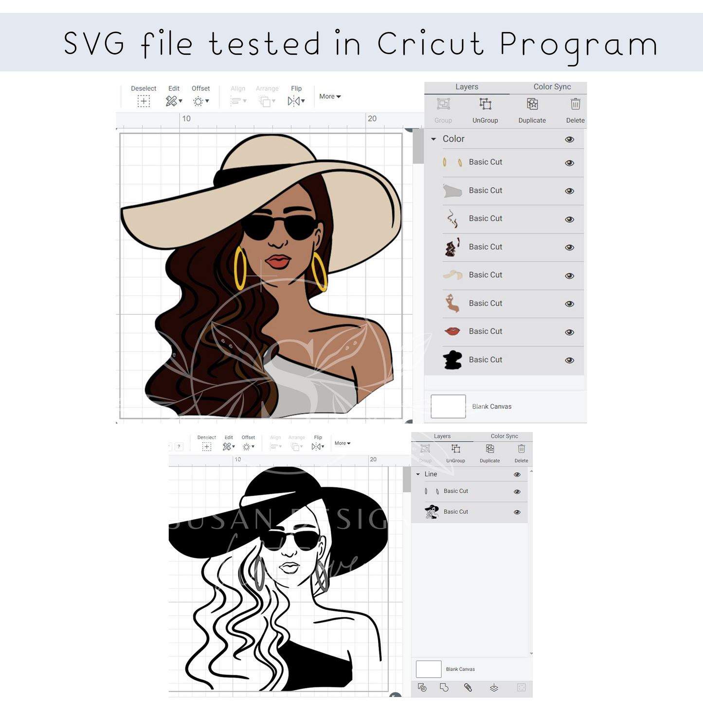 Black Woman Church Classy Hat layered SVG, Girl Trip SVG files for Cricutbundle