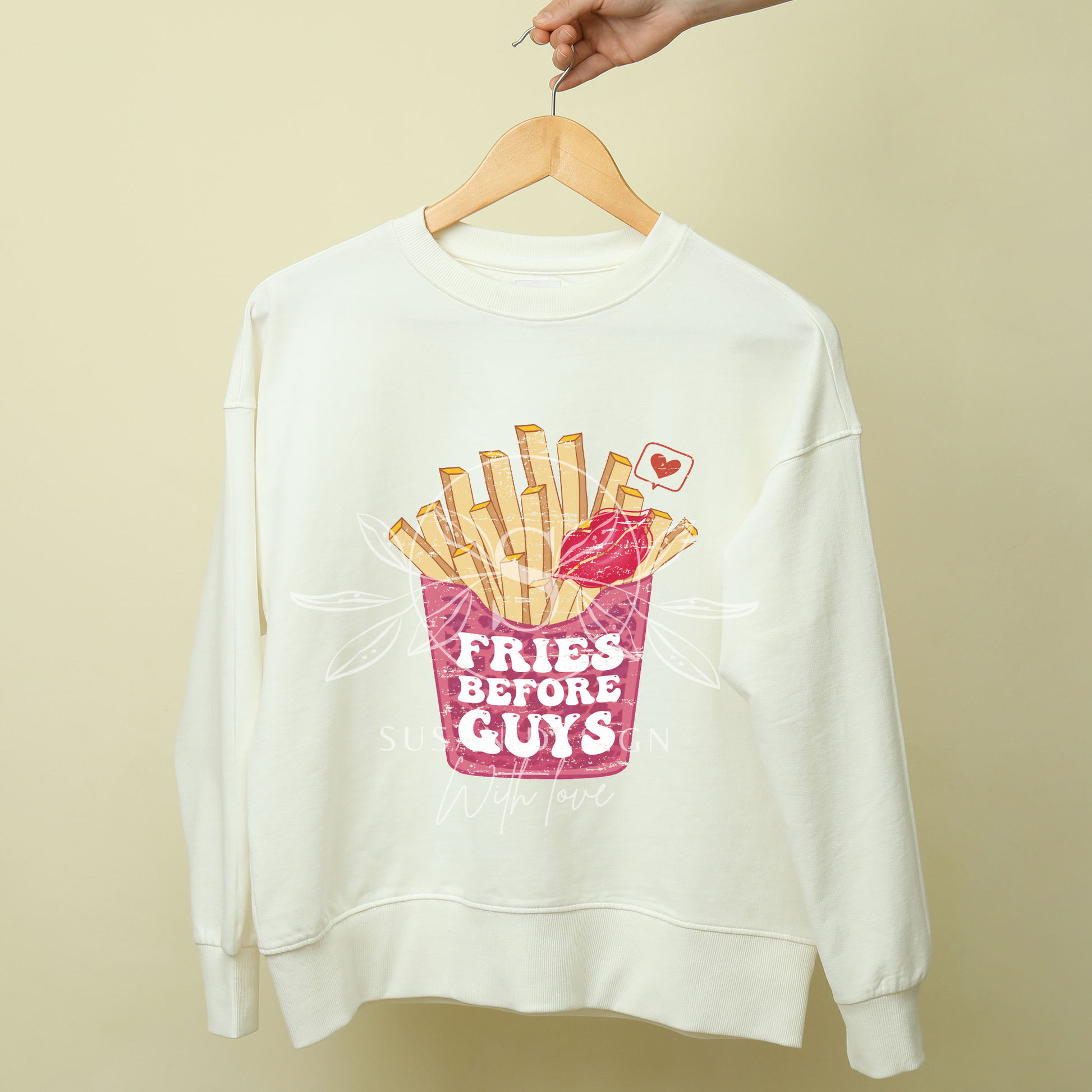 Fries before Guys PNG Sublimation, Valentines Day