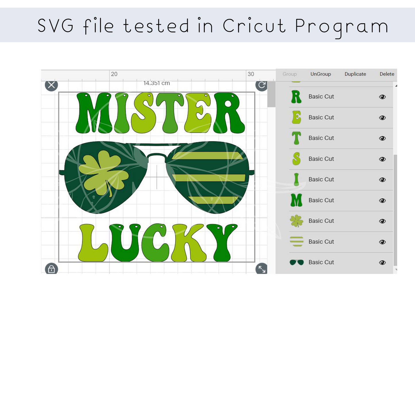 Mister Lucky Sunglasses SVG, St. Patrick Design