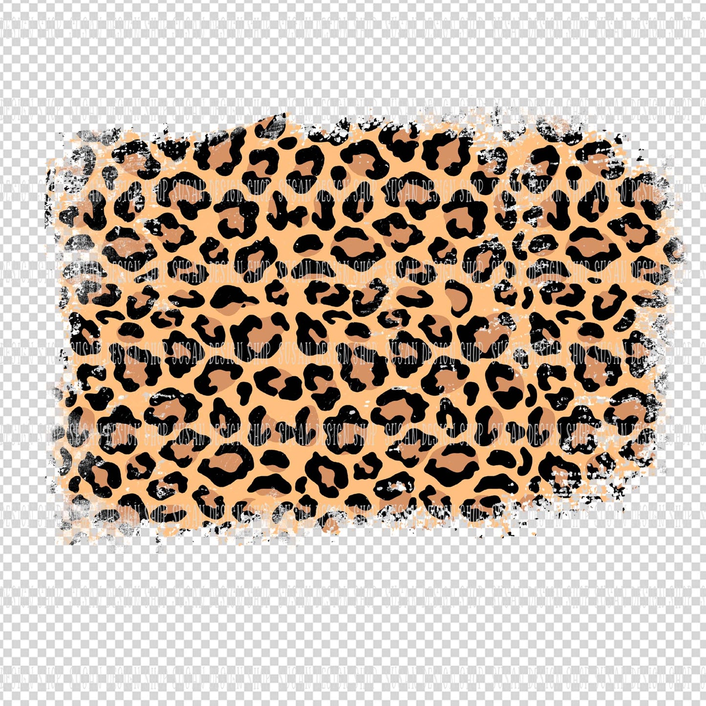 Distressed Leopard Print Background bundle, PNG Sublimation Patches