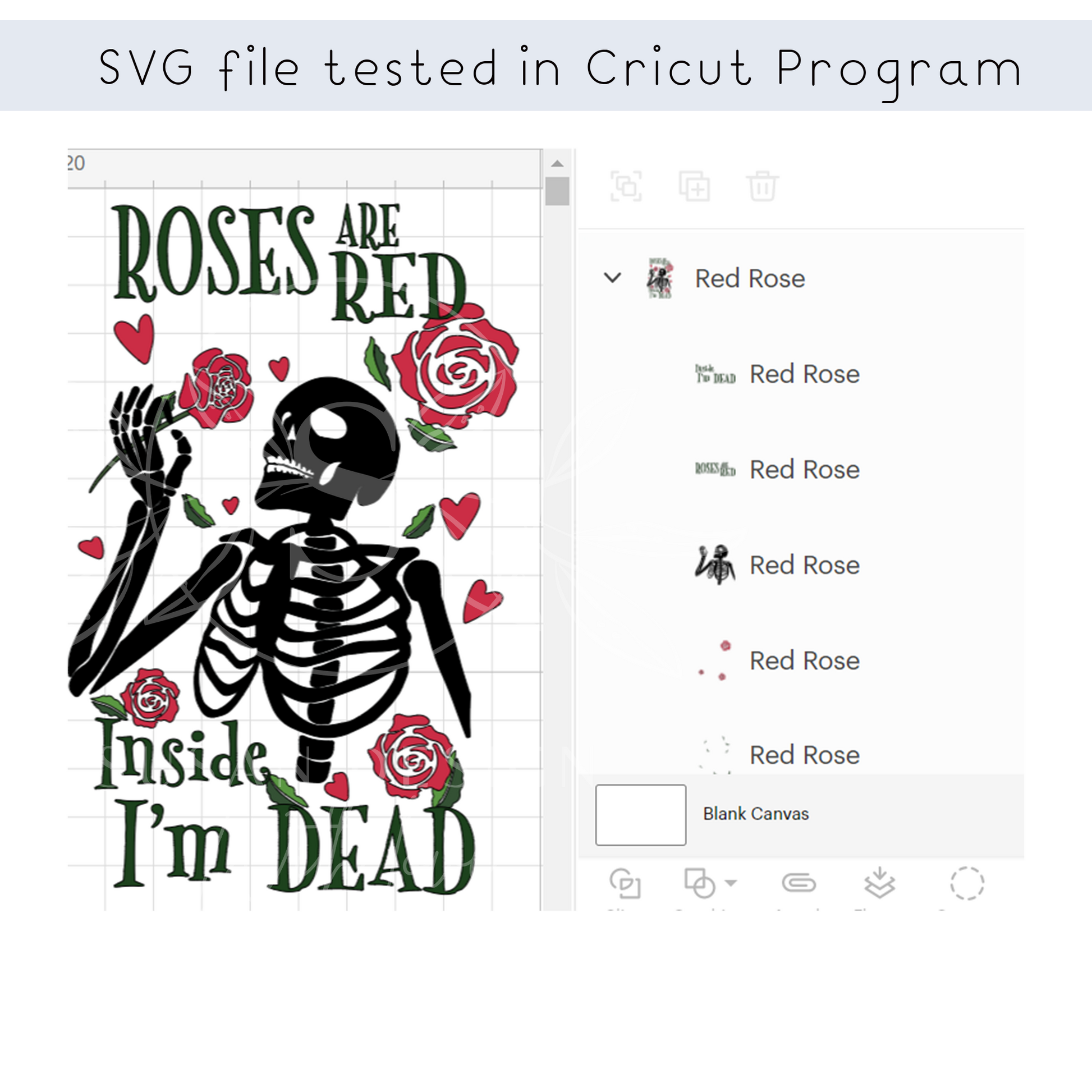 Roses Are Red, Inside I'm Dead SVG, Funny Valentines Quote