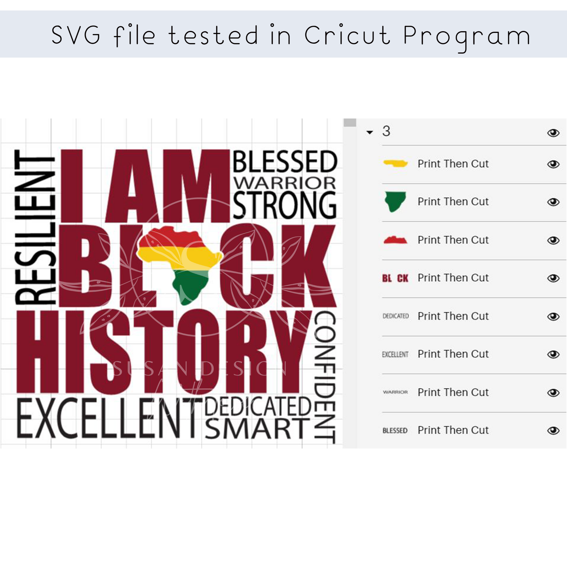 I'm Black History SVG file for Circut shirt design