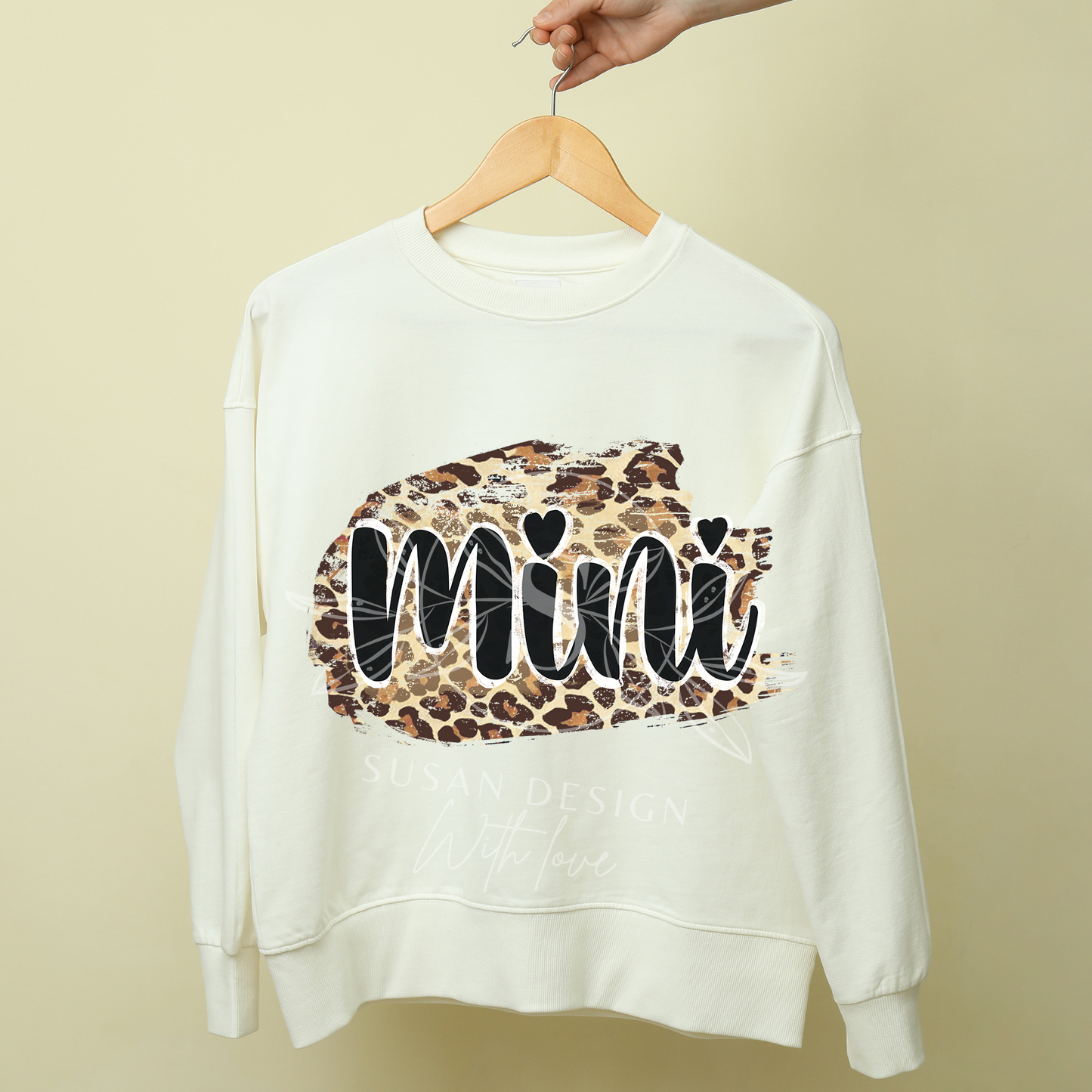 Mama Mini leopard, PNG Sublimation