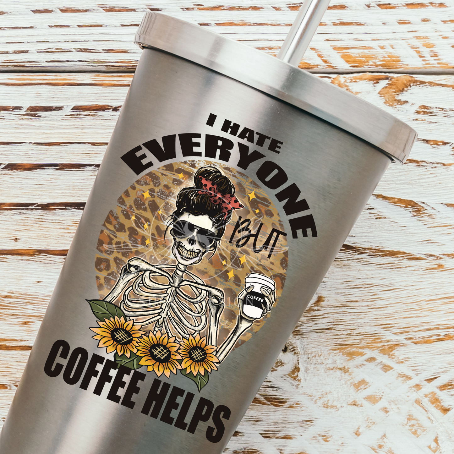 I hate everyone but coffee helps PNG Bundle Sublimation