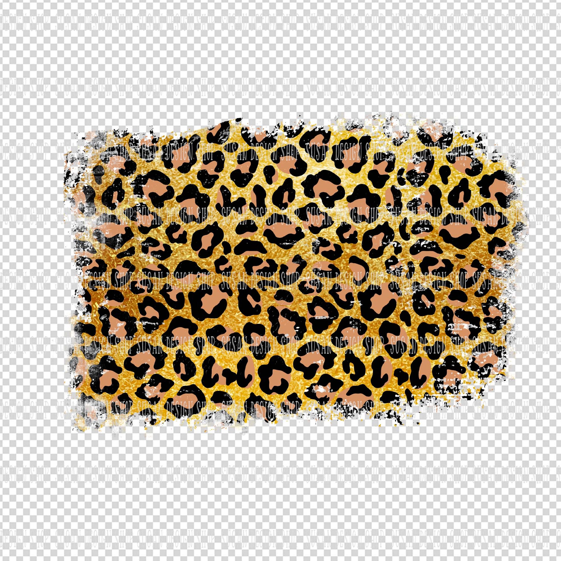 Distressed Leopard Print Background bundle, PNG Sublimation Patches