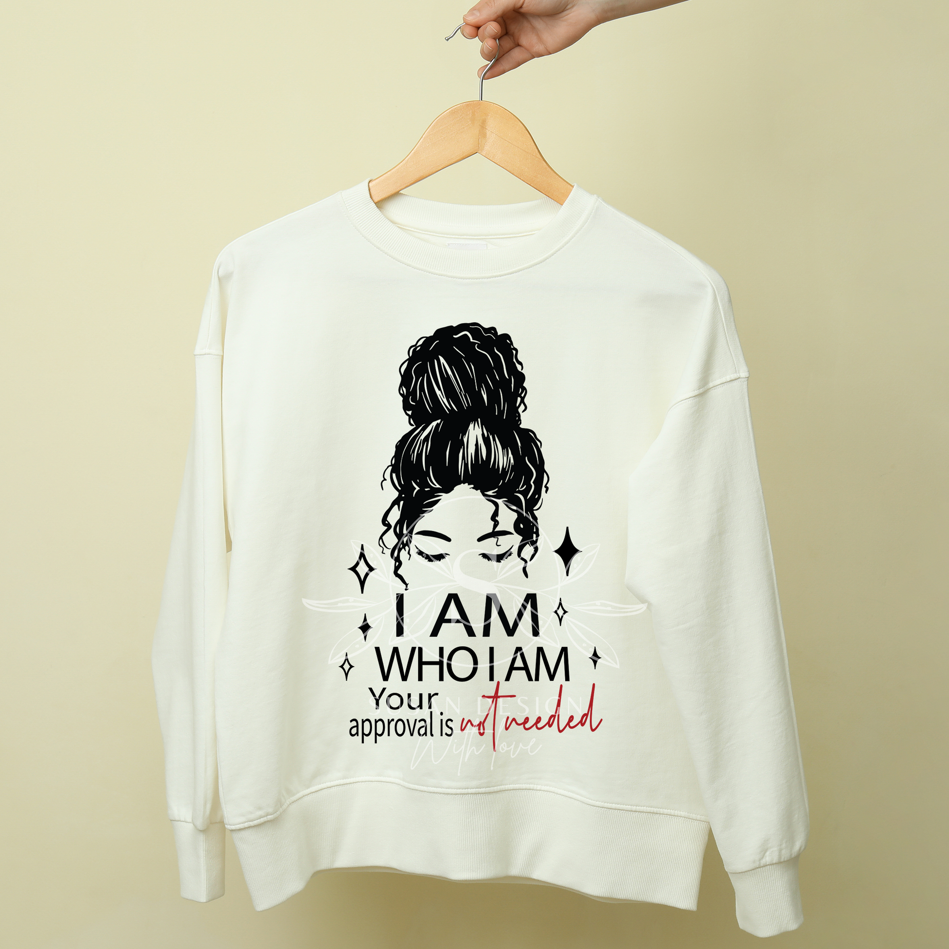 I am Who I am, Your Approval is not Needed SVG T-shirt design, Black Woman Pride.