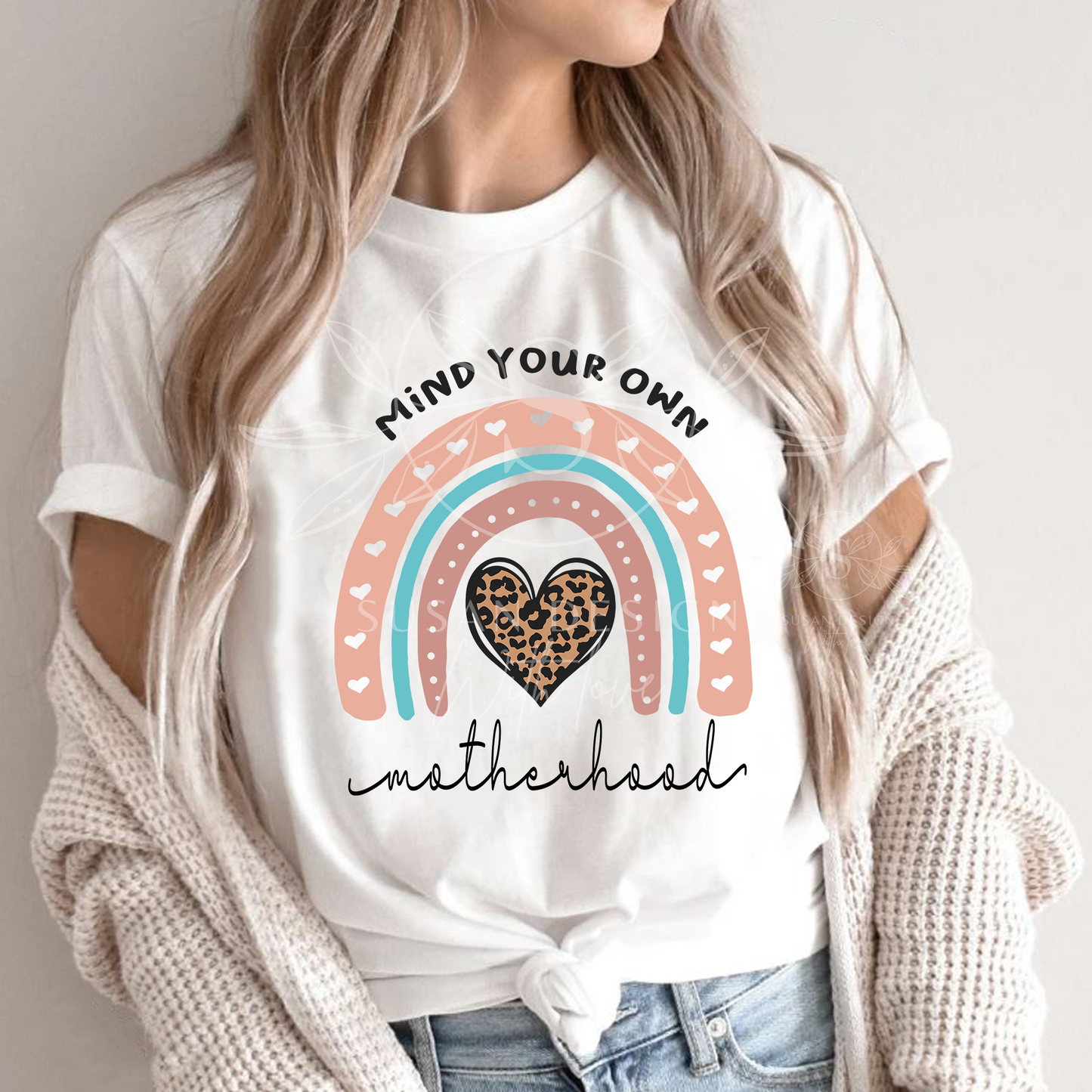 Mind Your Own Motherhood Rainbow SVG