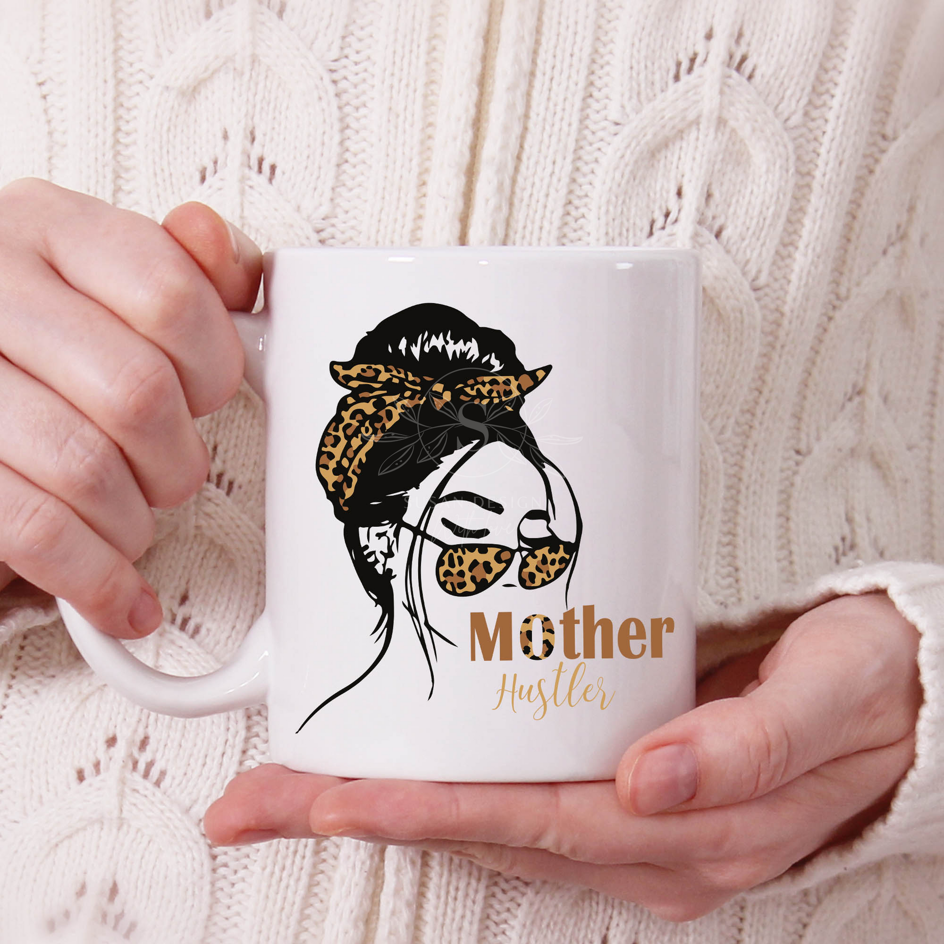 Messy Bun Mother Hustler SVG Bundle