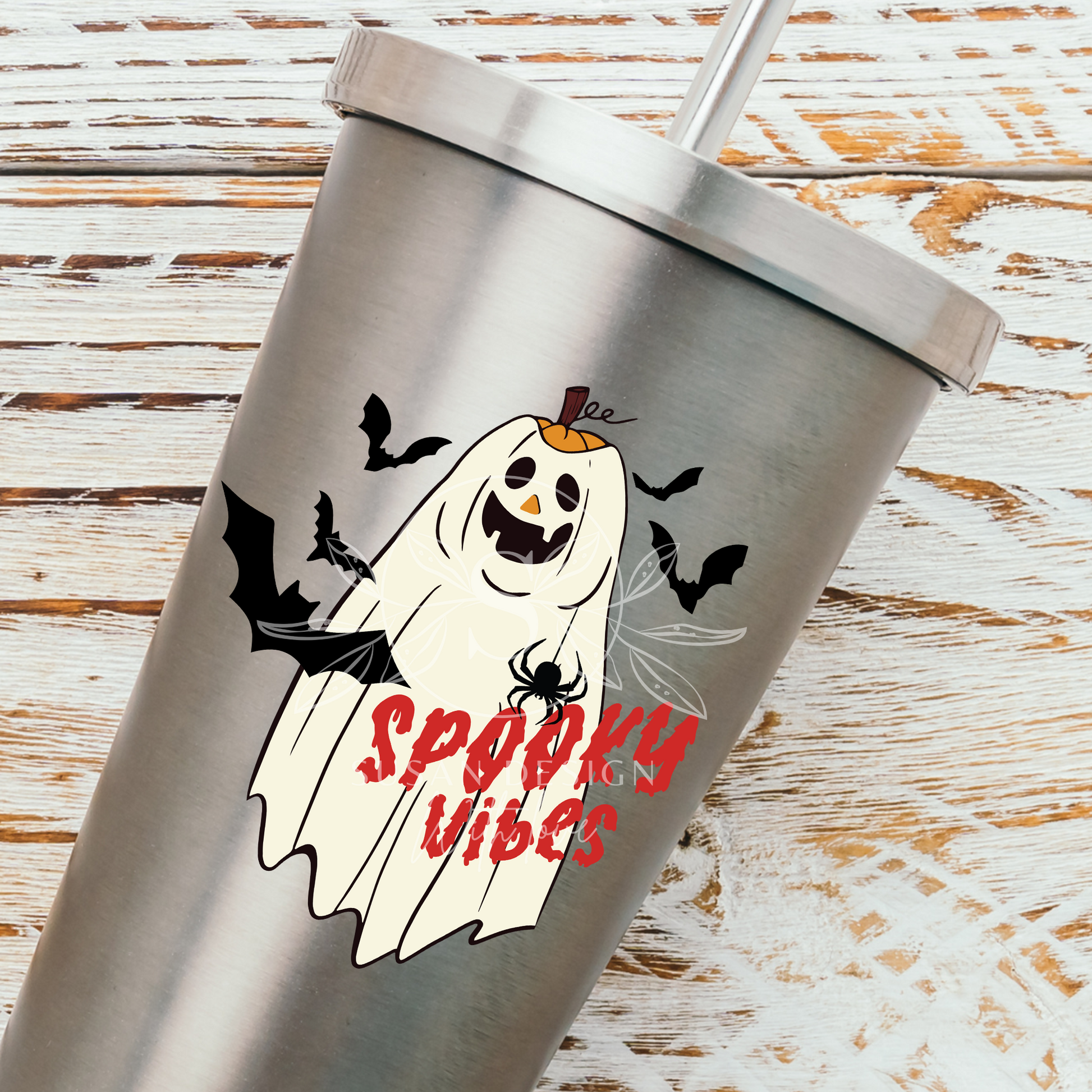 Spooky vibe SVG file for Circut, cute Halloween