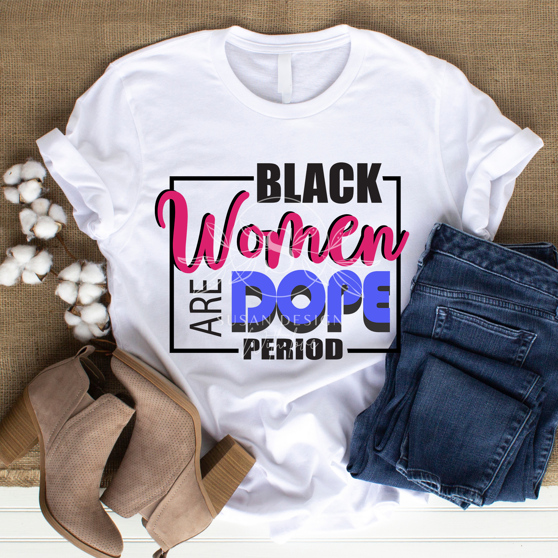 Dope Black woman SVG file for Cricut shirt design