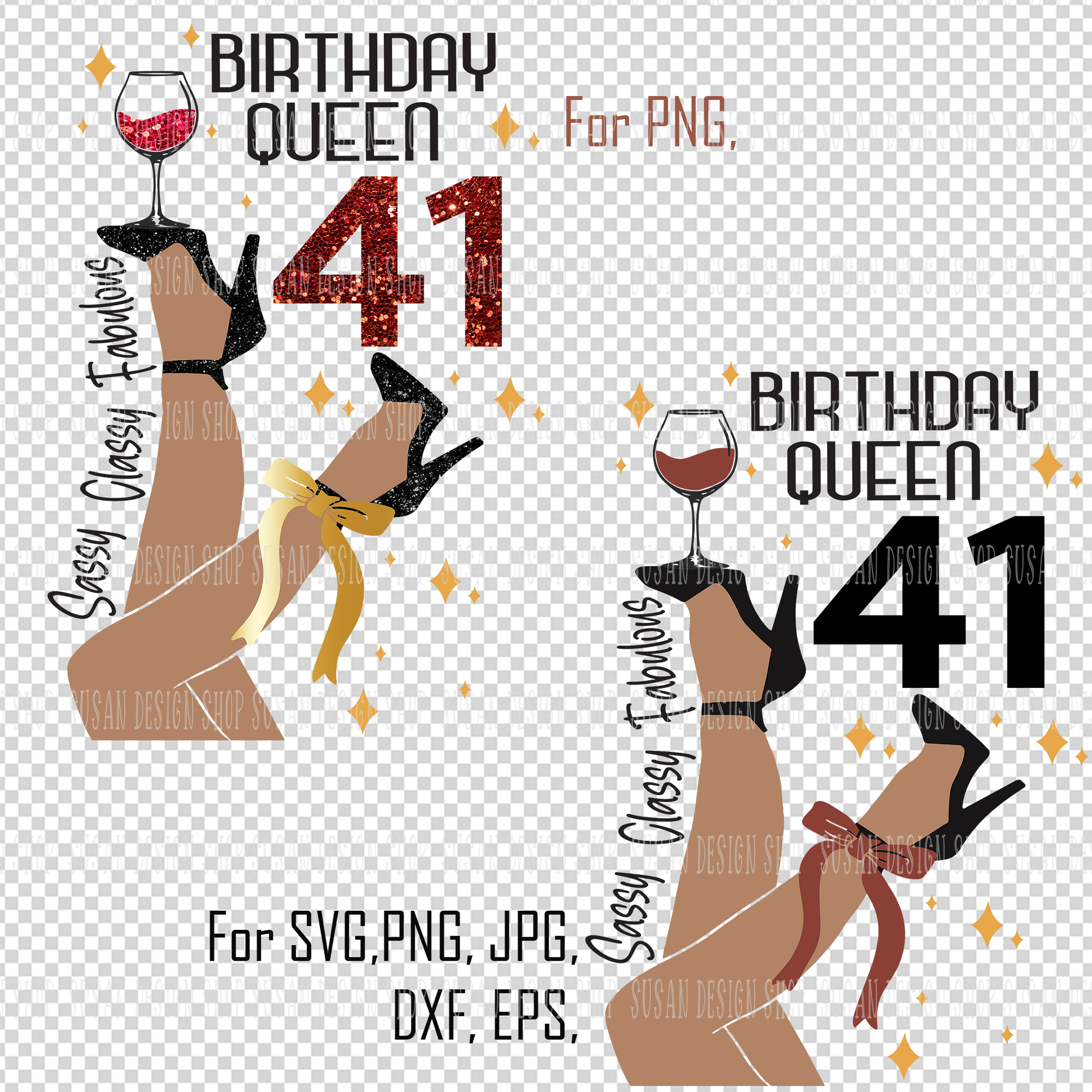 41 Birthday Queen SVG