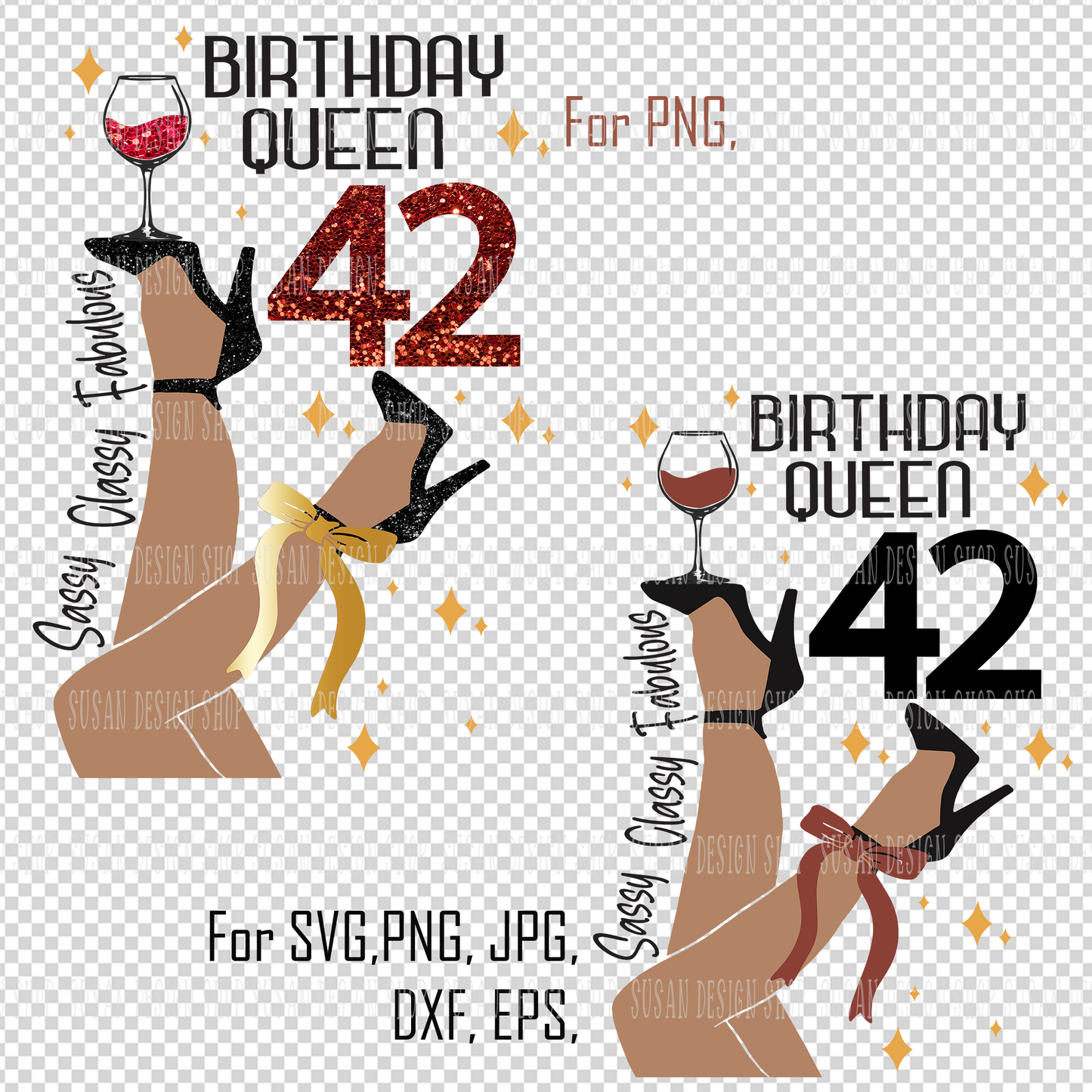 42 Birthday Queen SVG