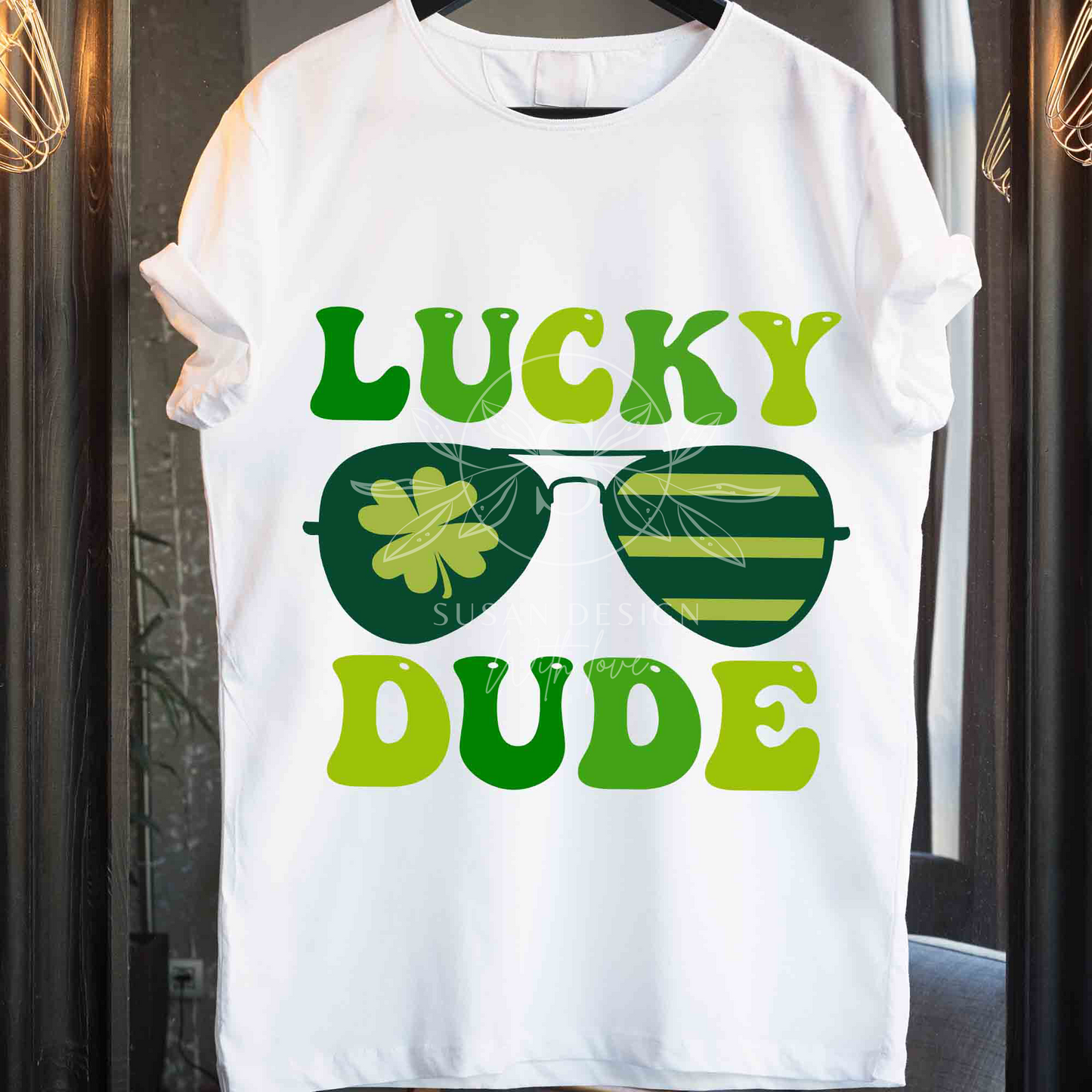 Lucky Dude Sunglasses SVG, St. Patrick Design