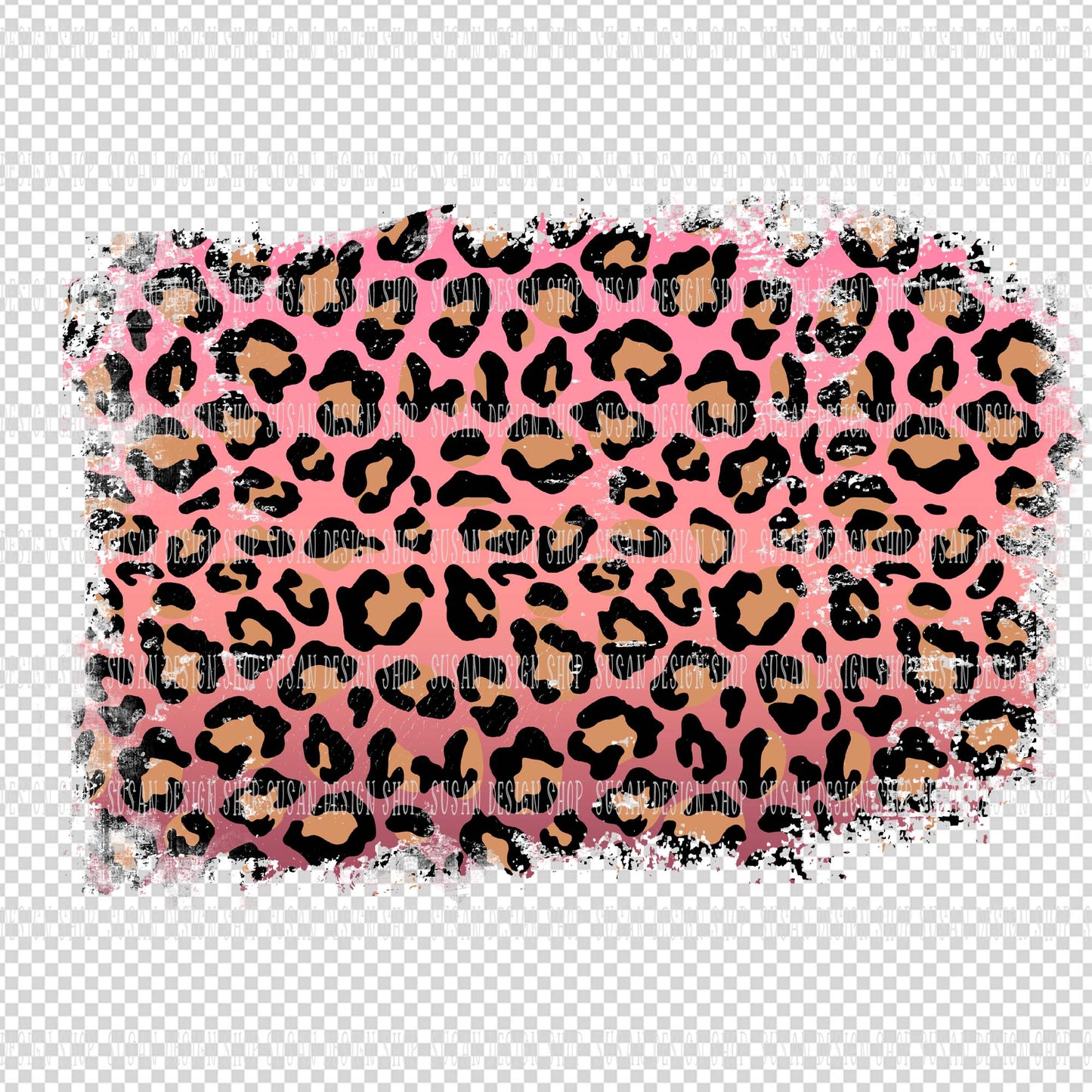 Distressed Leopard Print Background bundle, PNG Sublimation Patches