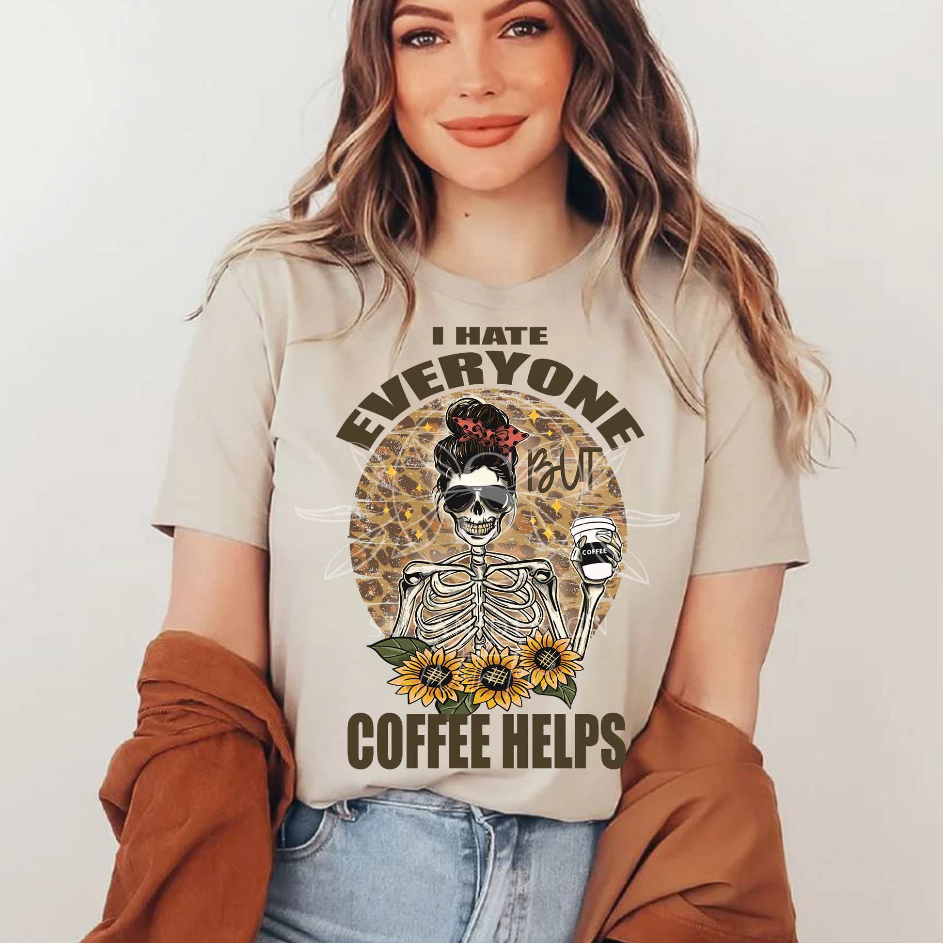 I hate everyone but coffee helps PNG Bundle Sublimation