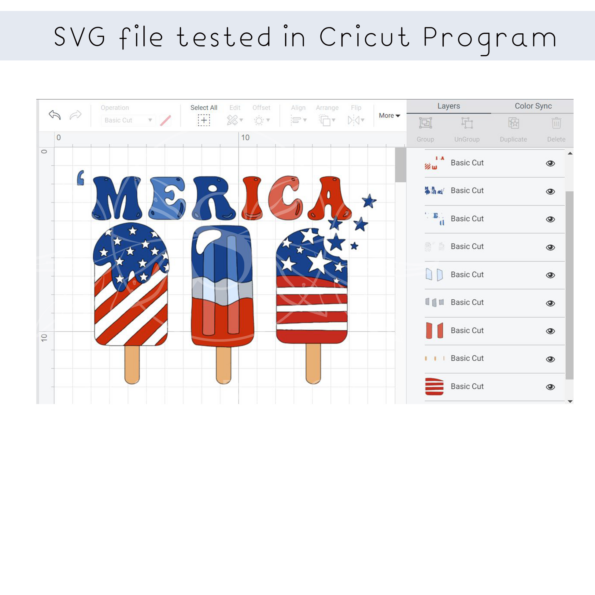 Merica SVG, 4th july Popsicle SVG, America flag 