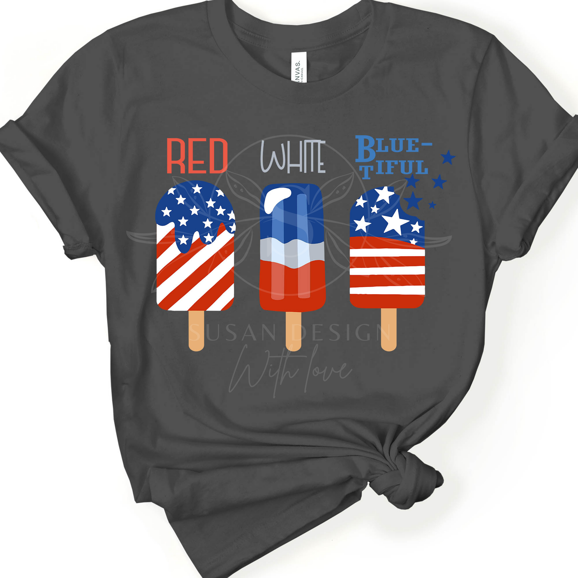 Red White Blue-tiful SVG, 4th july Popsicle SVG