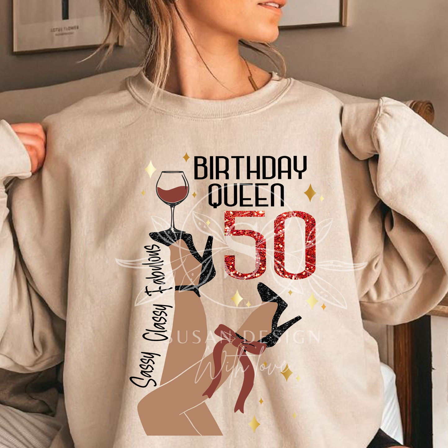 50 Birthday Queen SVG