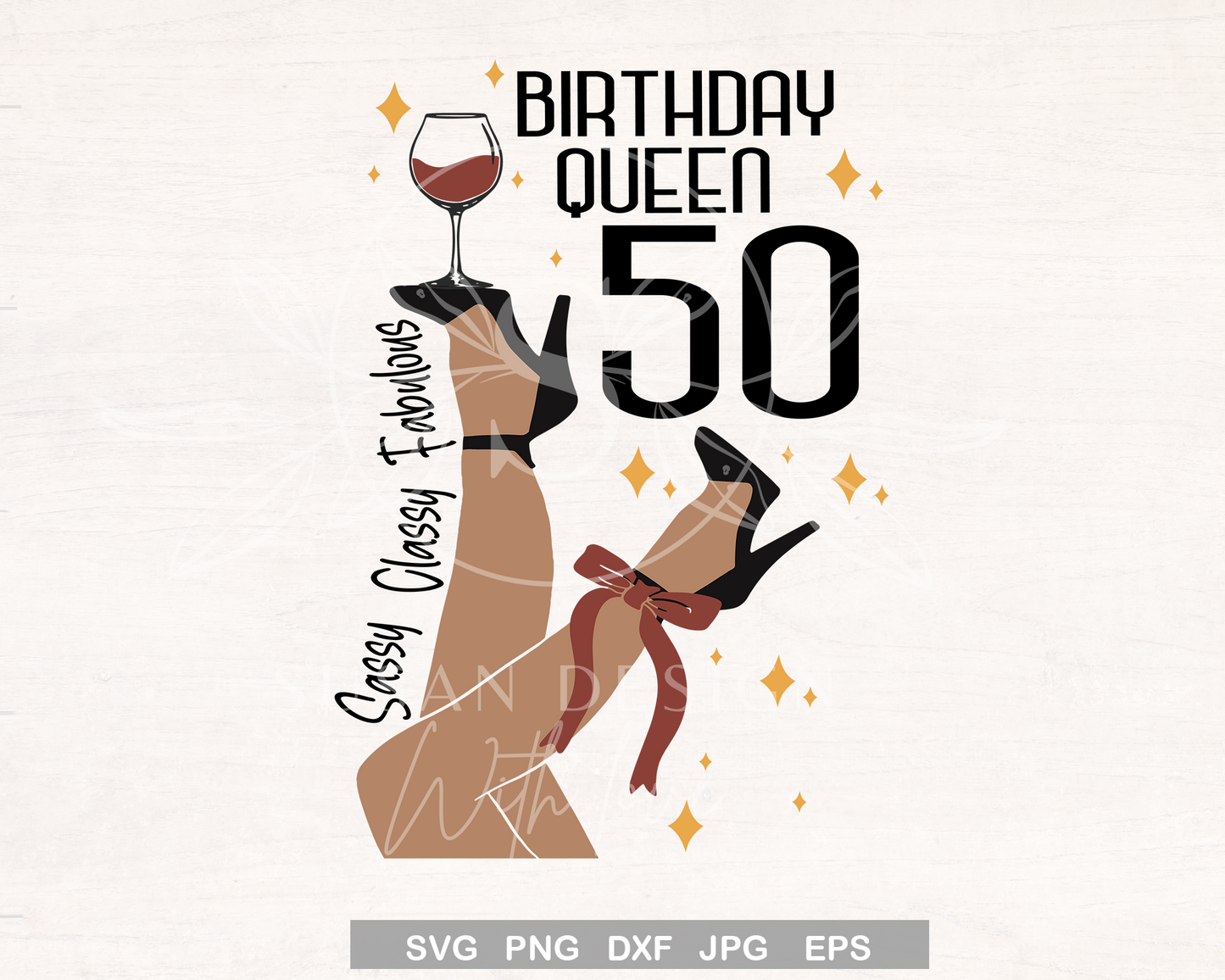 50 Birthday Queen SVG