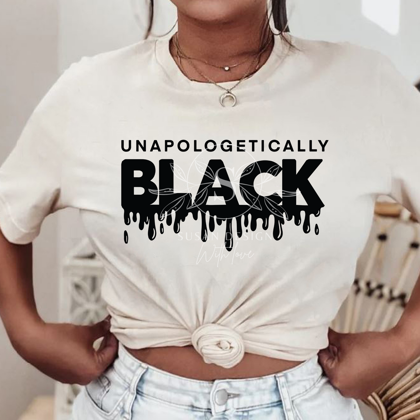 Unapologetically Black Dripping SVG Quote