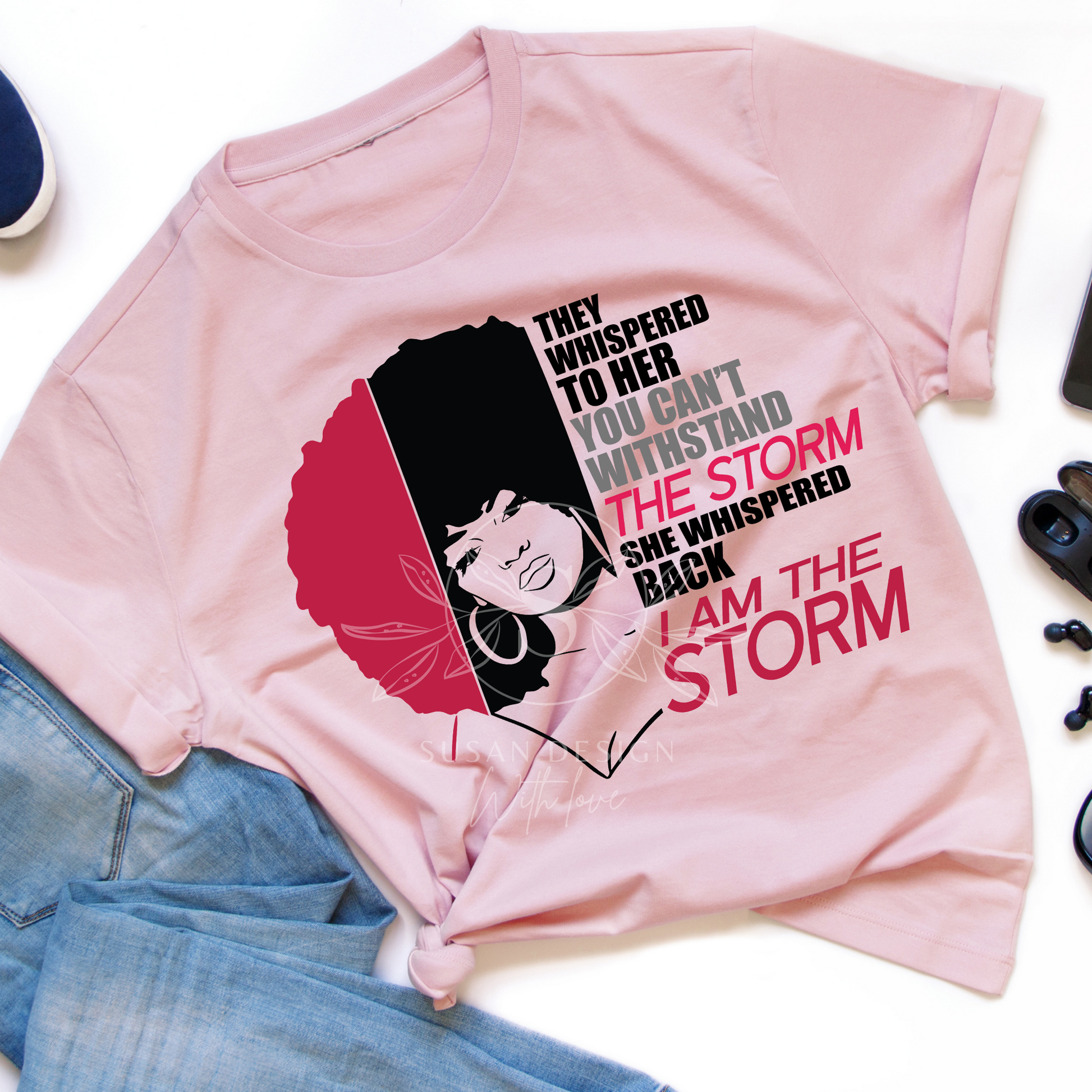 I'm the Storm SVG file for Cricut, black woman shirt design 