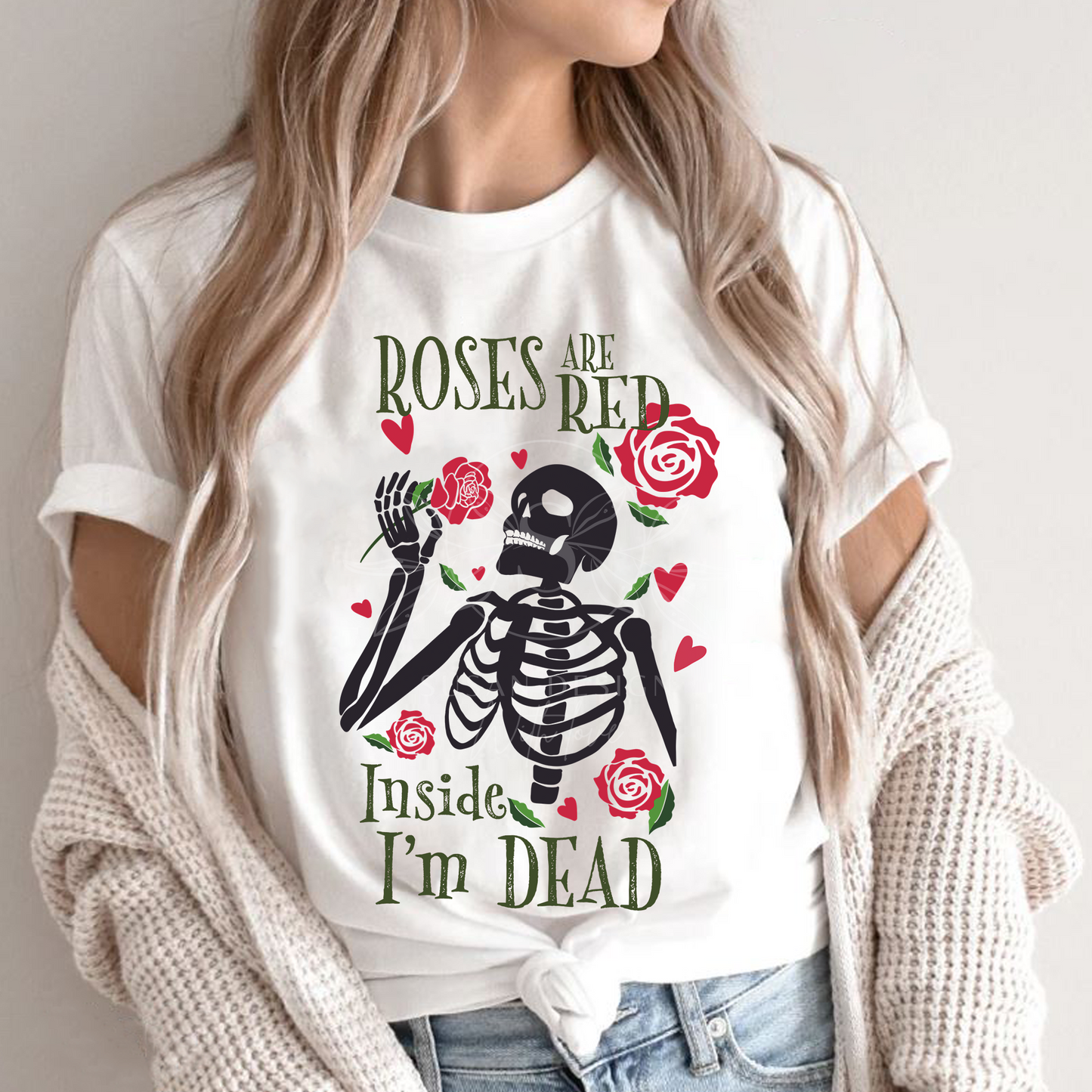 Roses Are Red, Inside I'm Dead SVG, Funny Valentines Quote