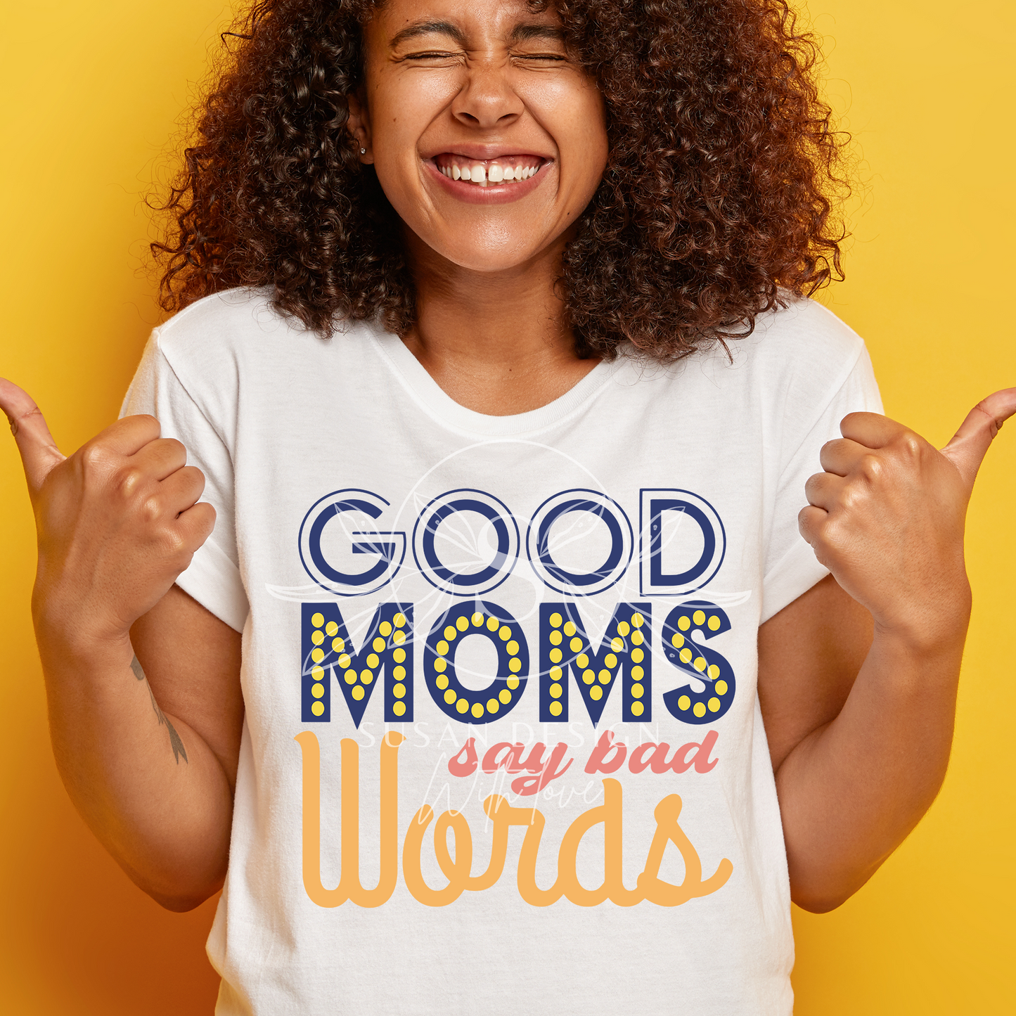 Good Moms Say Bad Words SVG, Funny mom life qoute