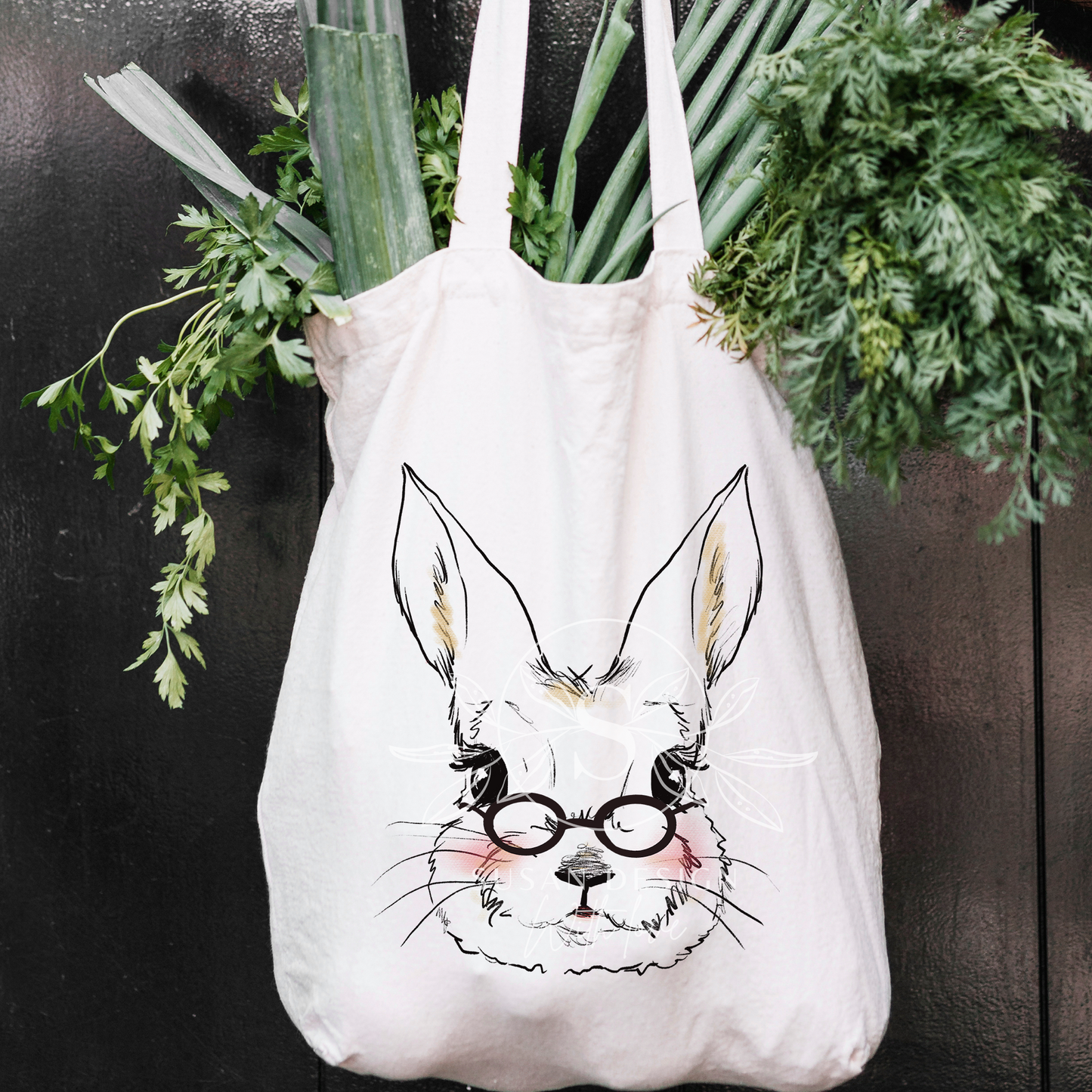 Easter Bunny with Glasses PNG Clipart Sublimation