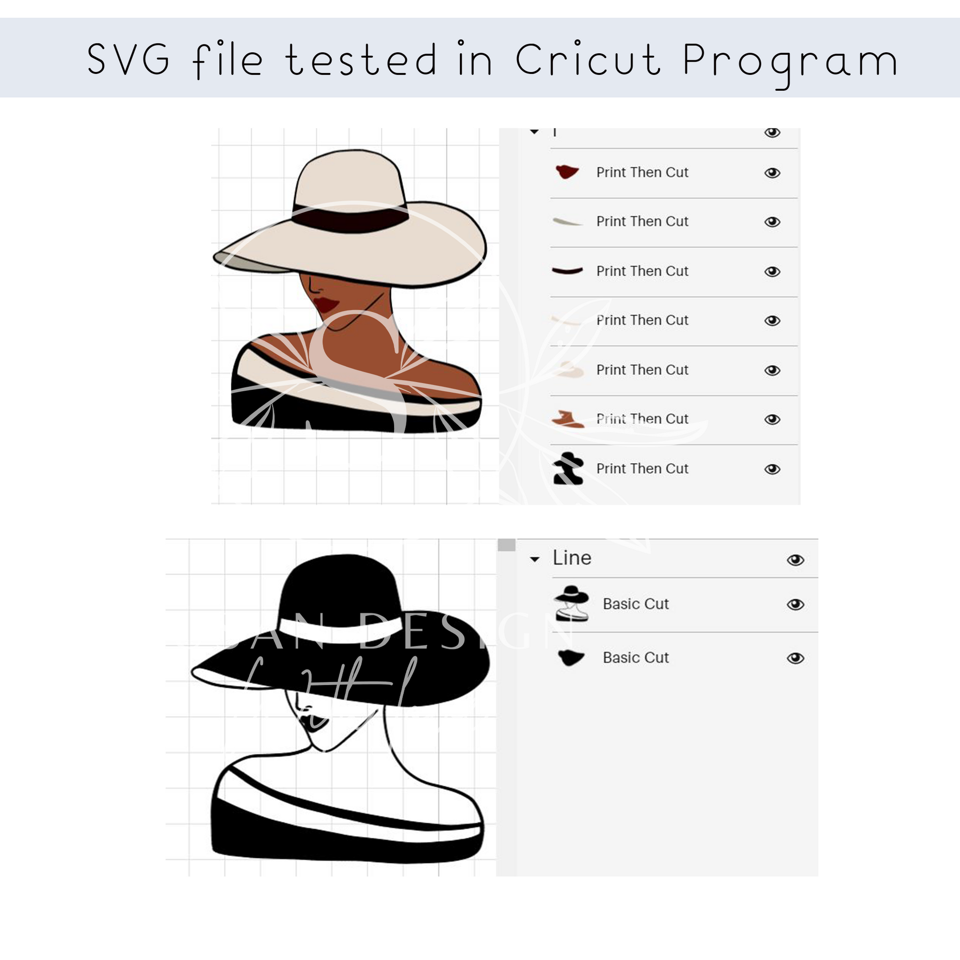 Fashioned Black Woman Church Classy Big Hat SVG – SVG-PNG Susandesign