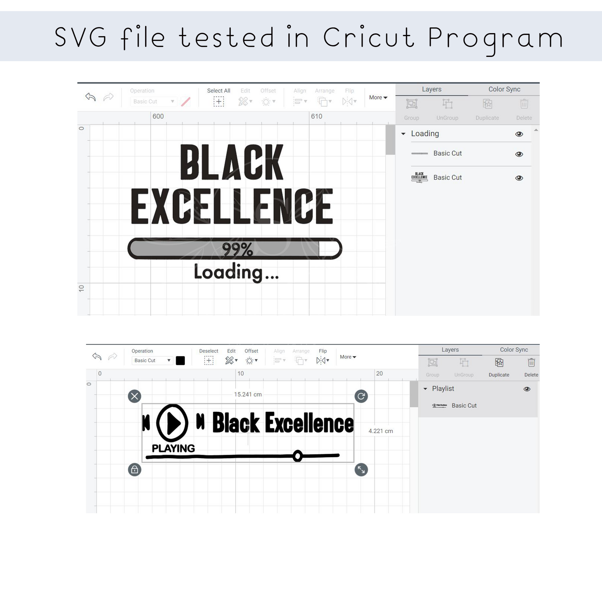 Black Excellence Loading SVG files for Cricut, Black History