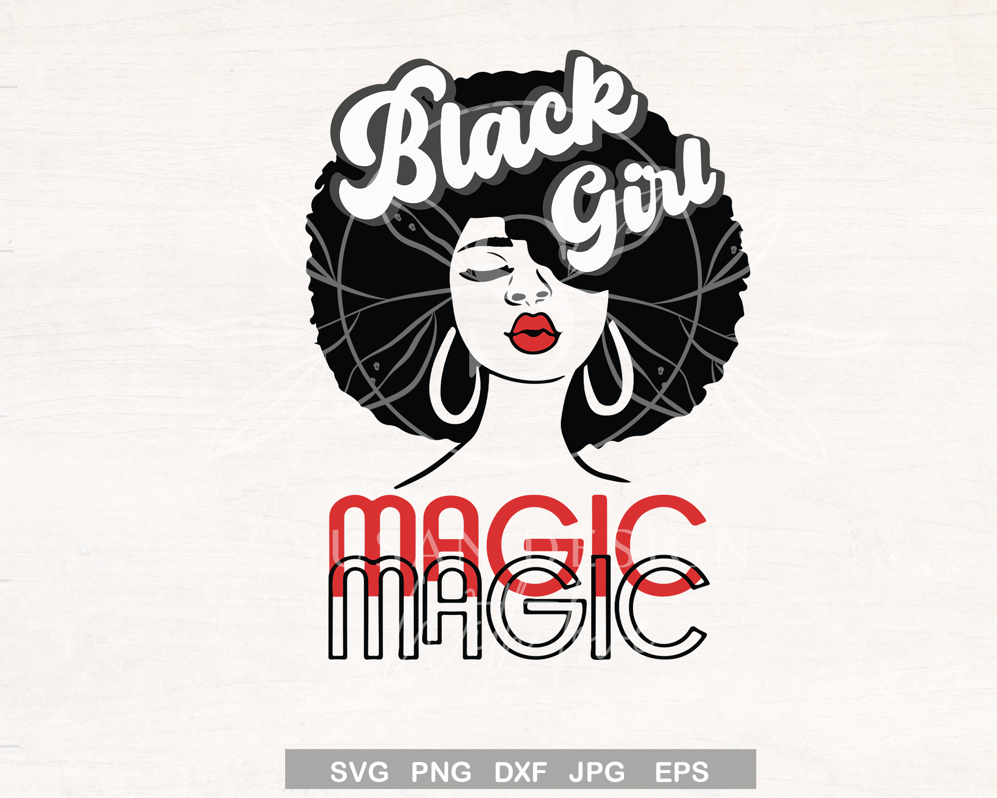 Black Girl Magic Kissing SVG file for Cricut PNG sublimation shirt design