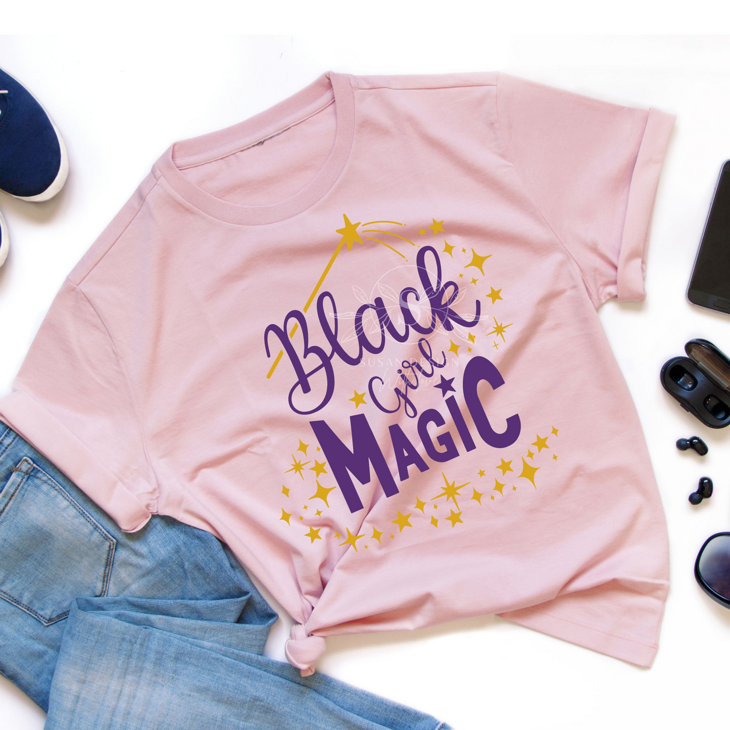 Black Girl Magic SVG files for Cricut shirt design