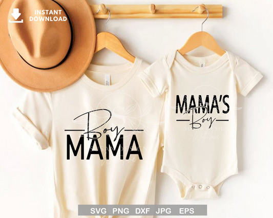 Boy Mama, Mama's Boy SVG Bundle