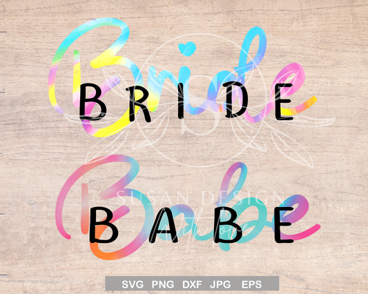 Bride Babe Scripted Bachelorette Party Bundle Svg