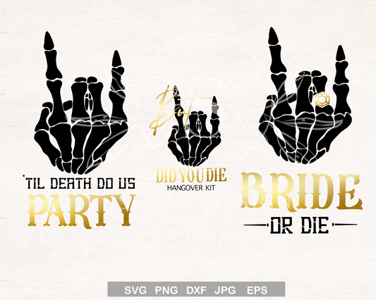 Bride or Die Bachelorette Party Svg