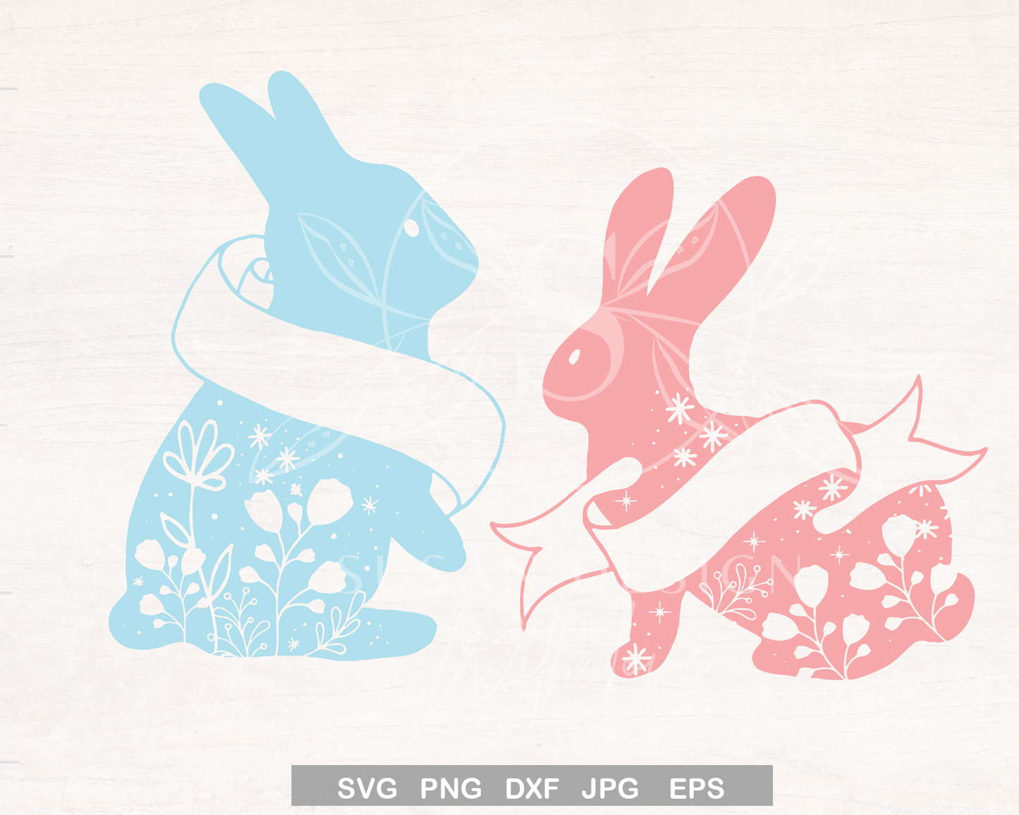 Easter Bunny SVG, Kids Easter