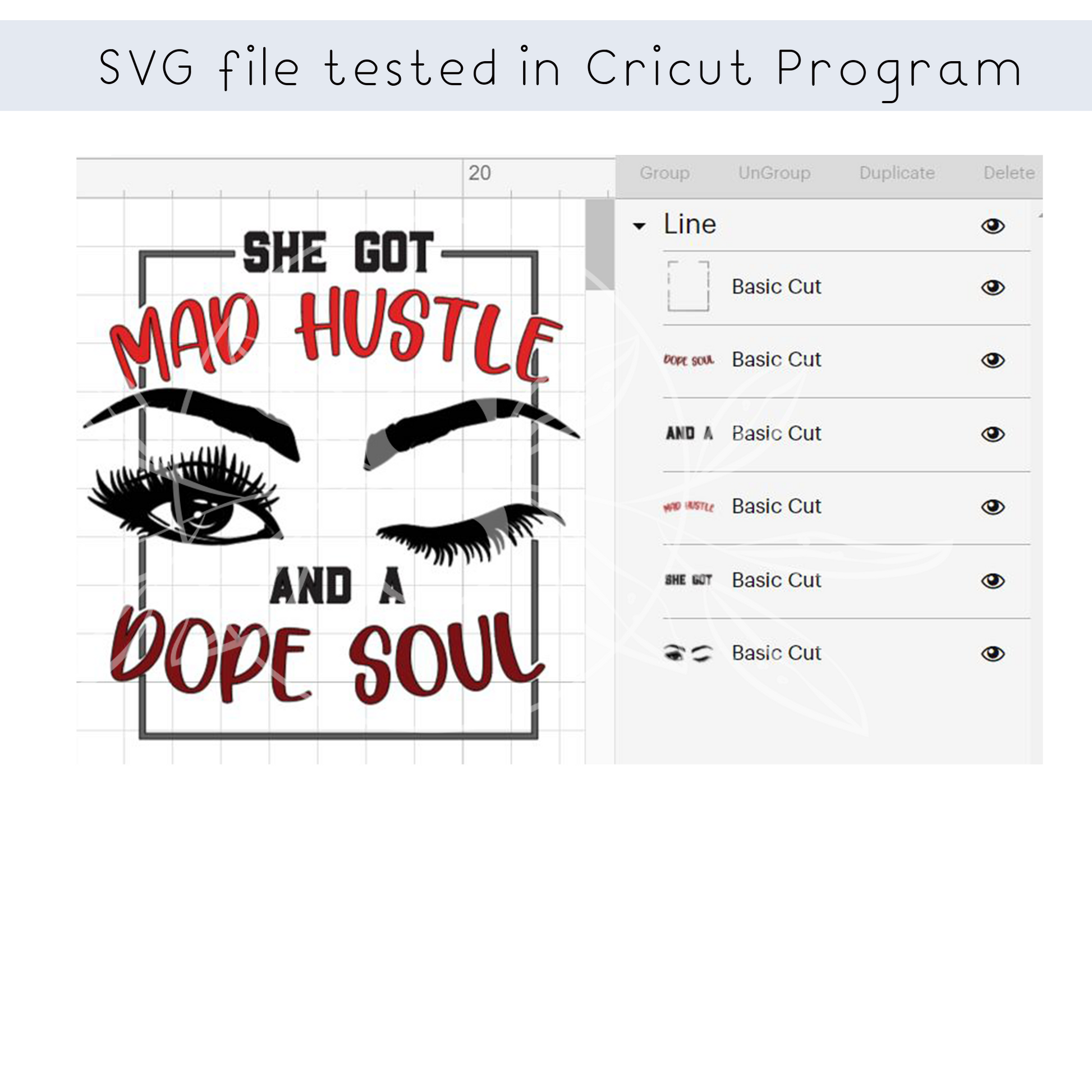 Mad Hustle Dope Soul, Girl Boss SVG