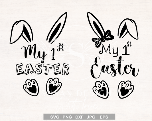 My First Easter Bunny Boy Girl, Kids Easter SVG