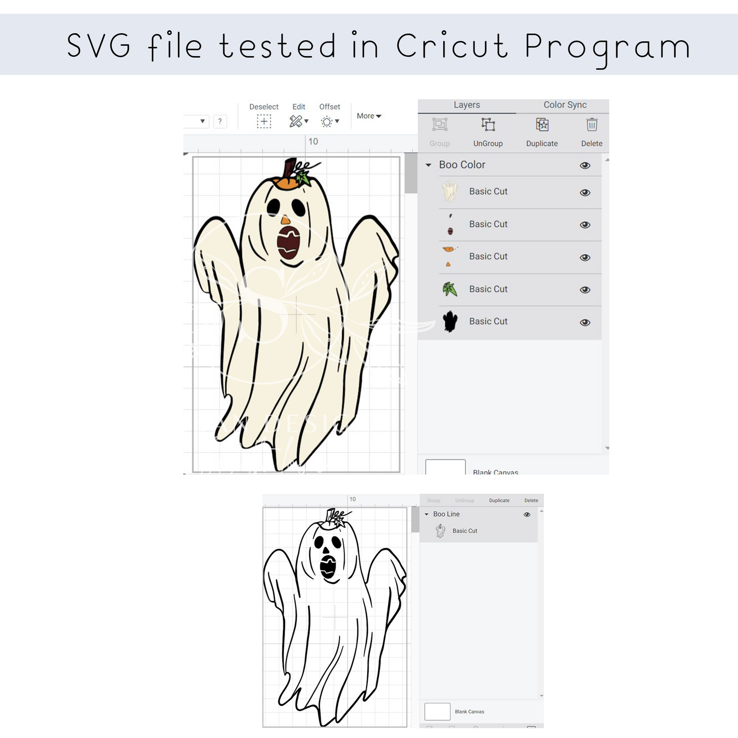 Ghost Pumpkin SVG, Funny Halloween Design