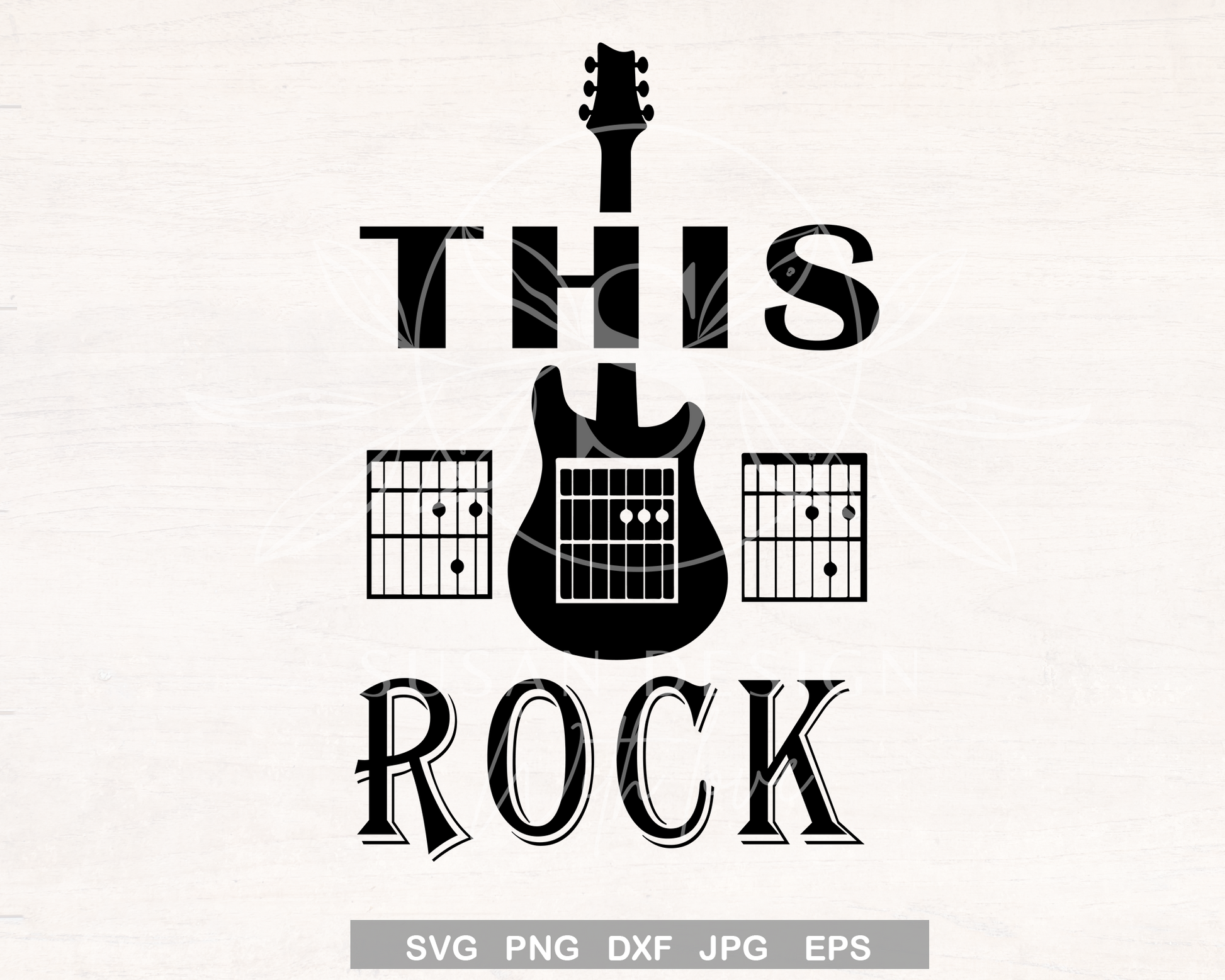 This Dad Rock SVG, Guitar Cord, Fathers day SVG