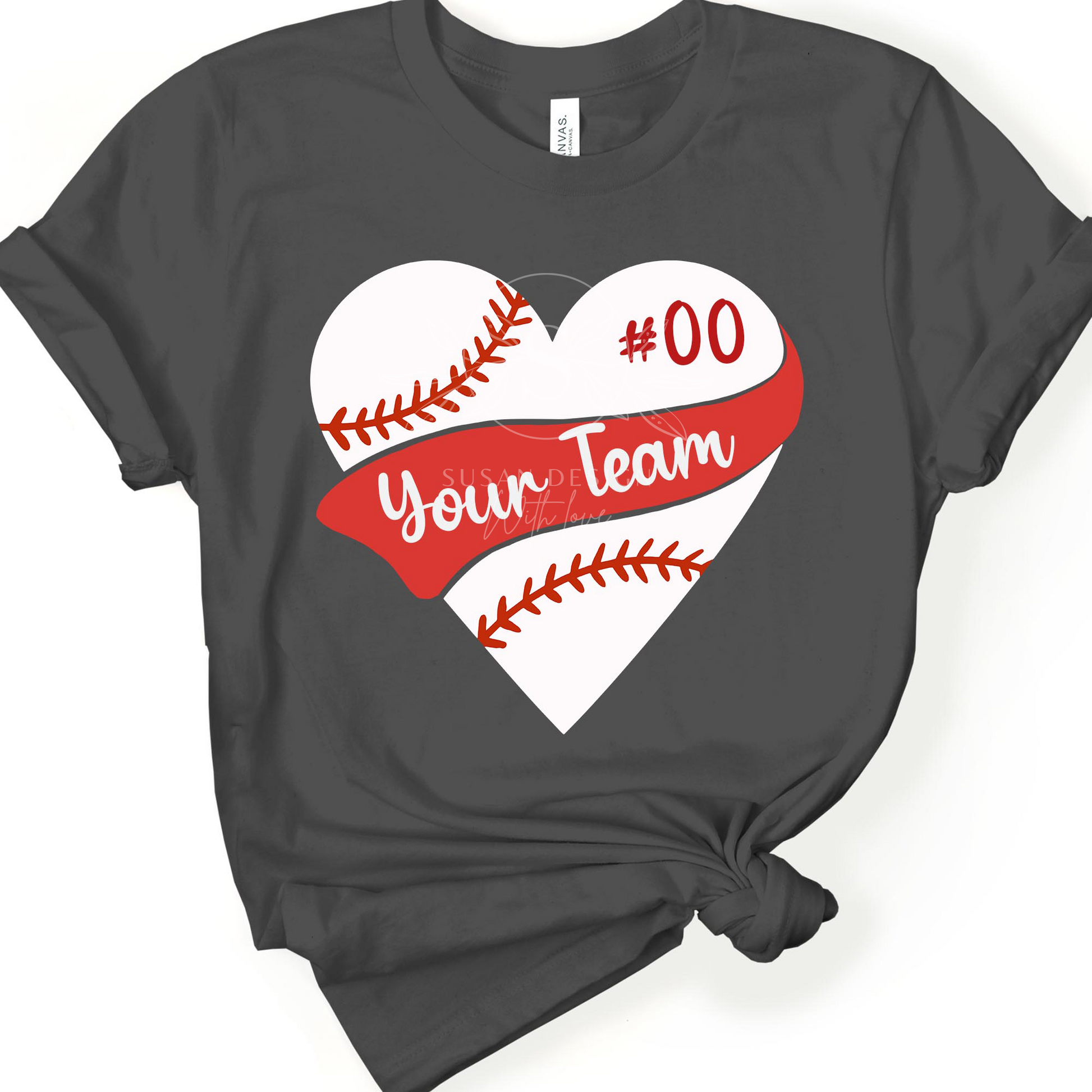 Softball Baseball Heart SVG Bundle