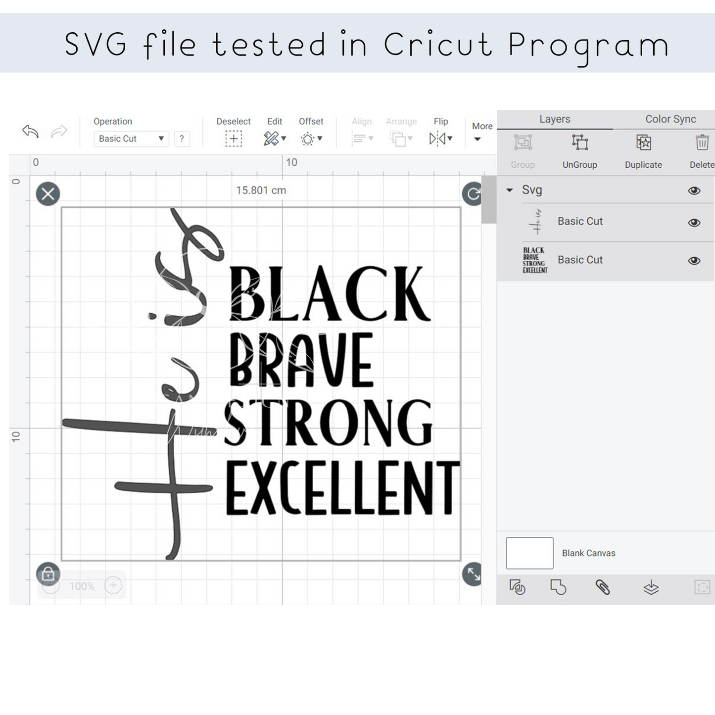 He is Black Excellence SVG file for Cricut shirt design