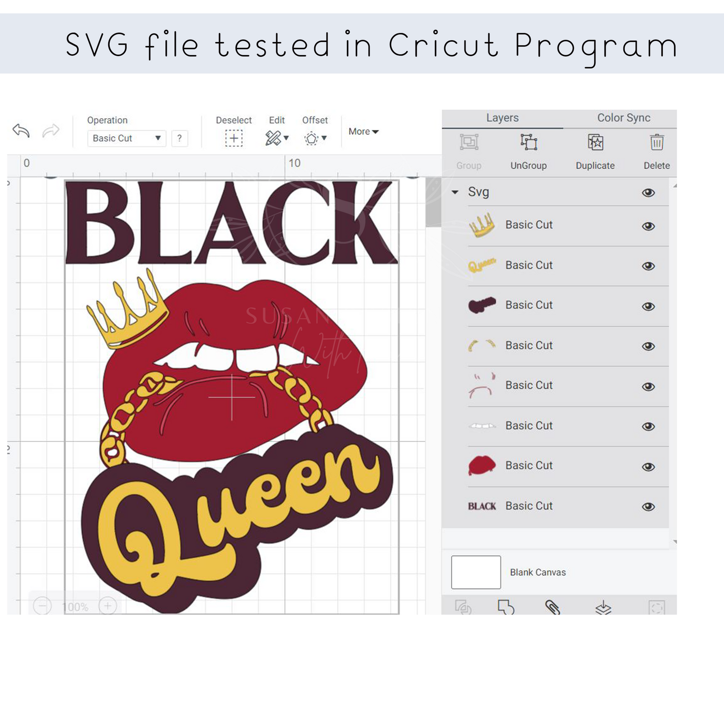 Black Queen SVG