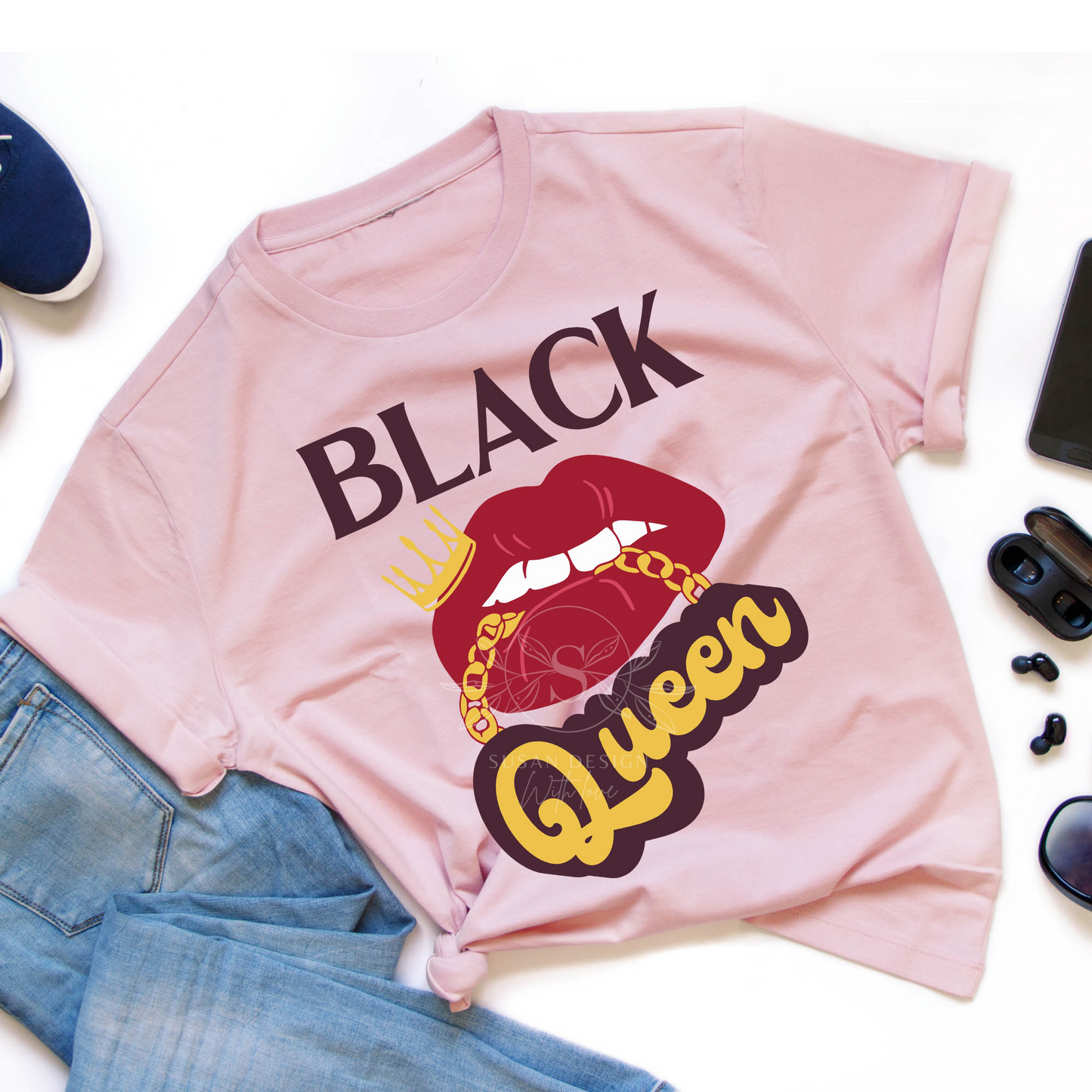 Black Queen SVG shirt design