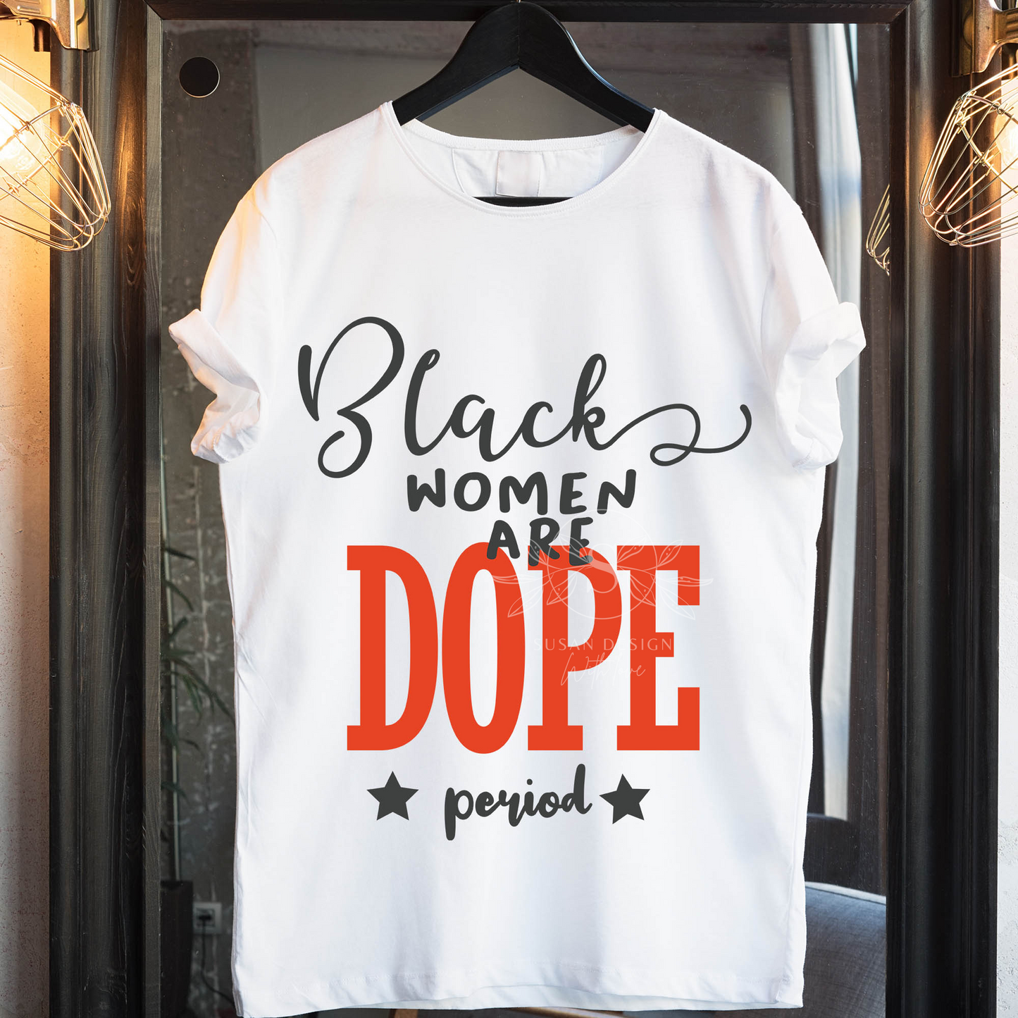 Dope Black woman SVG file for cricut shirt design