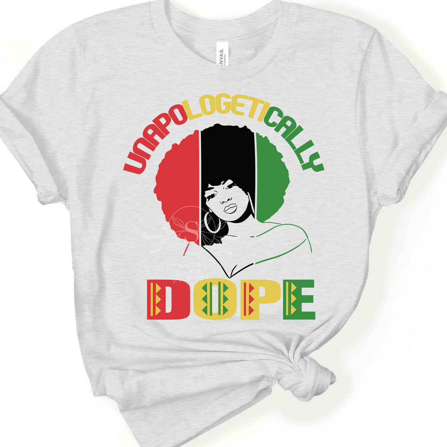 Unapologetically Dope, Afro Woman Puff Hair SVG file for Cricut shirt design