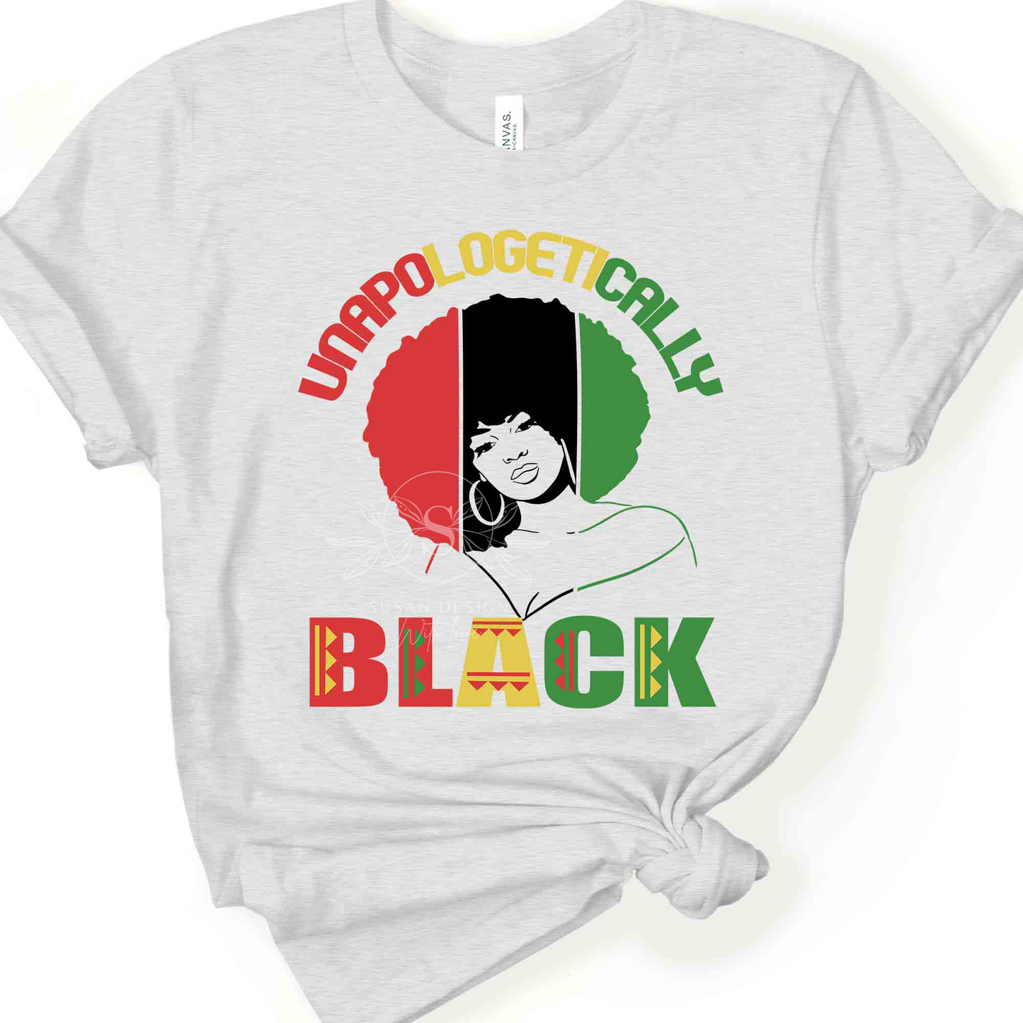 Unapologetically Black, Afro Woman Puff Hair SVG shirt design